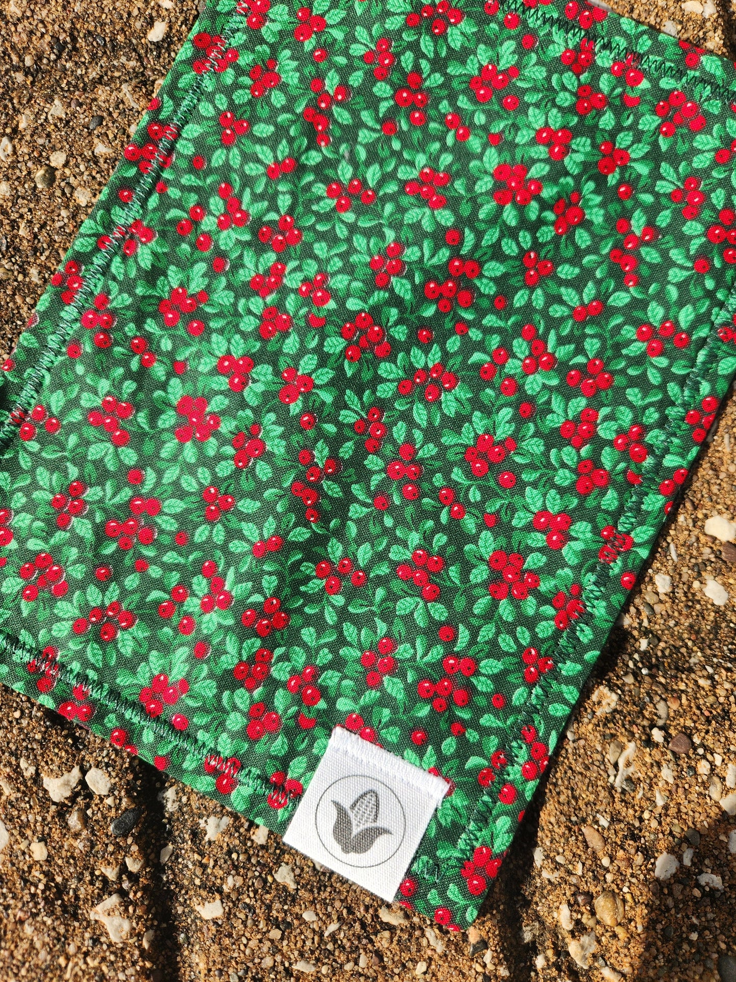 Christmas Holly Handkerchief