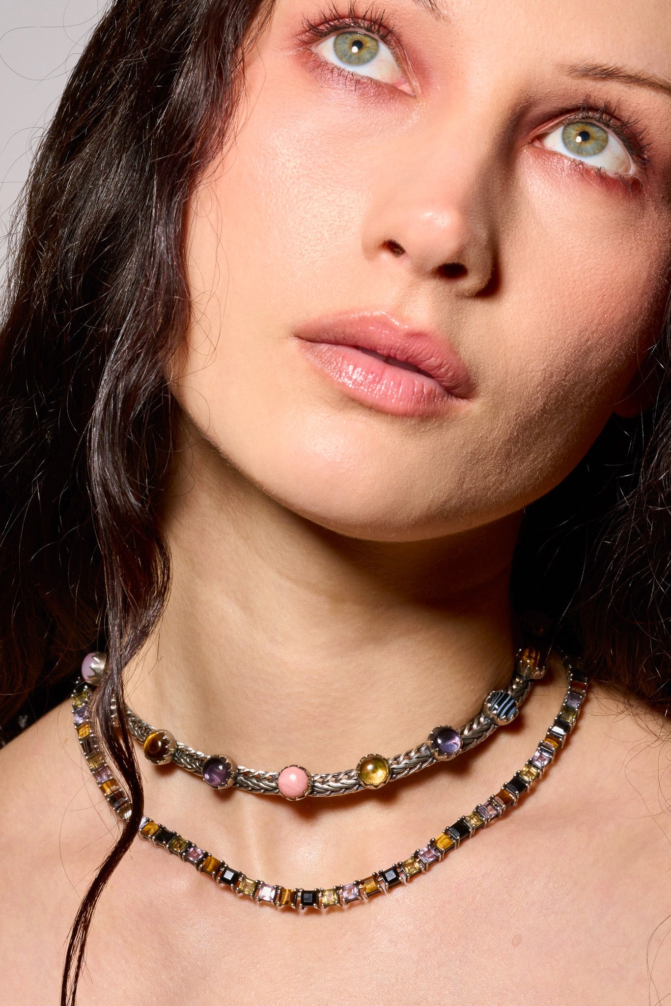 Chainmail Choker in Punk Rocks (Silver) SHIPS IN JANUARY