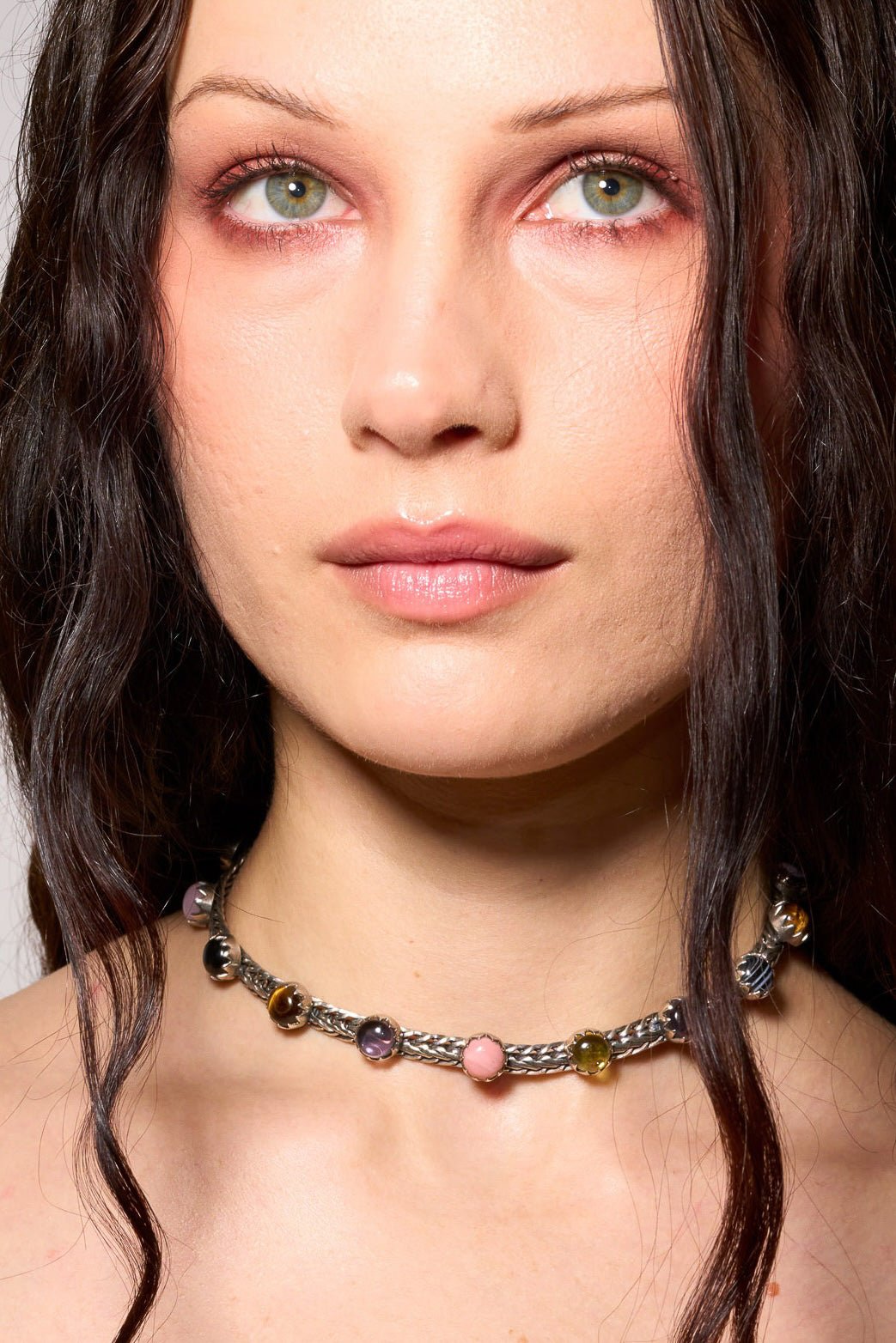 Chainmail Choker in Punk Rocks (Silver) SHIPS IN JANUARY