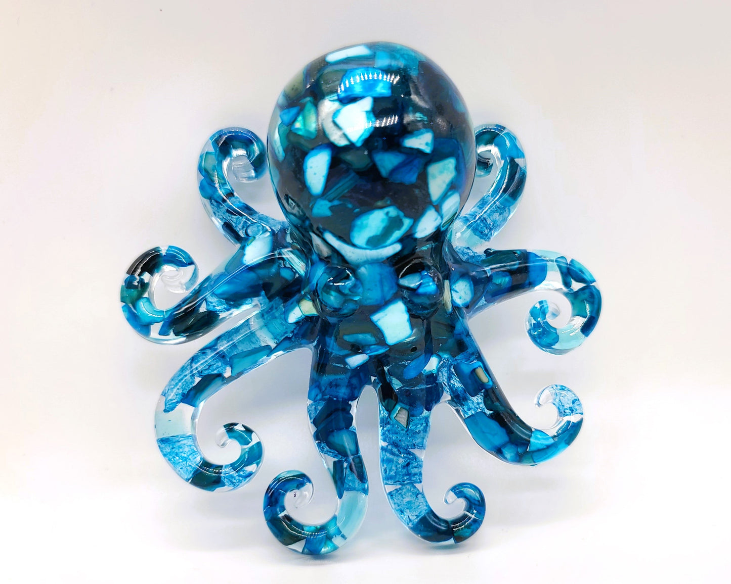 4" Resin Octopus Art Figurine - Eco-Friendly