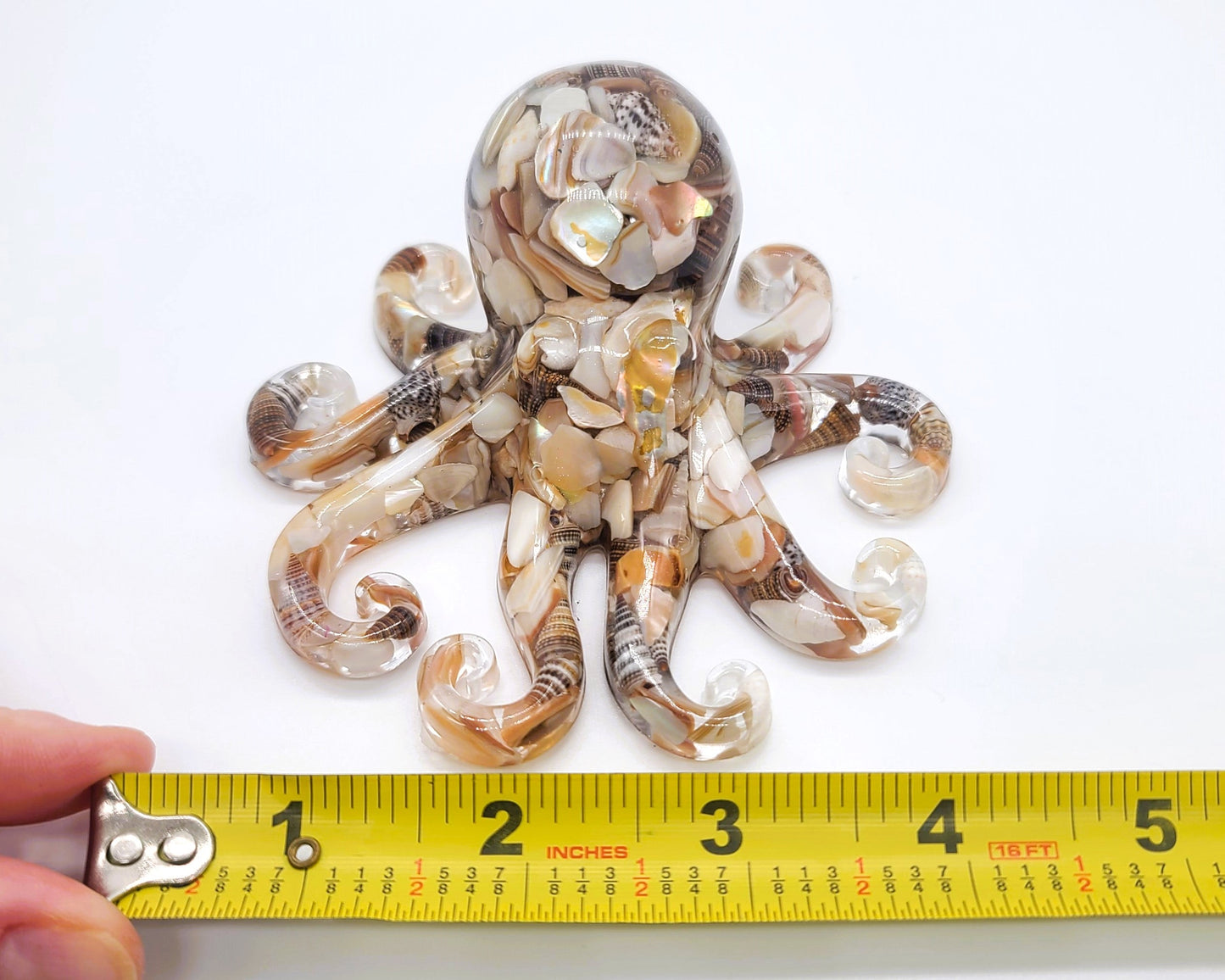 4" Resin Octopus Art Figurine - Eco-Friendly