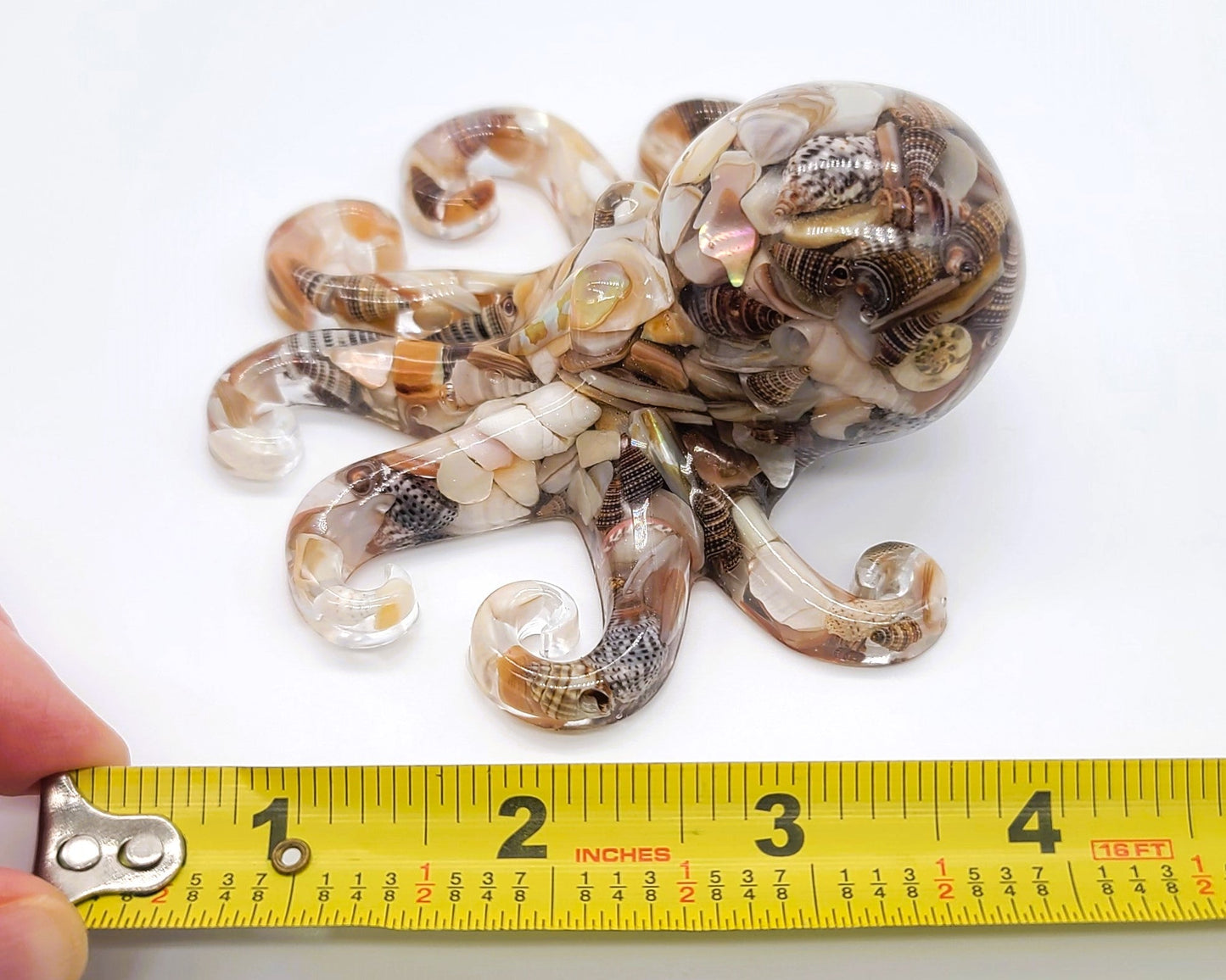 4" Resin Octopus Art Figurine - Eco-Friendly