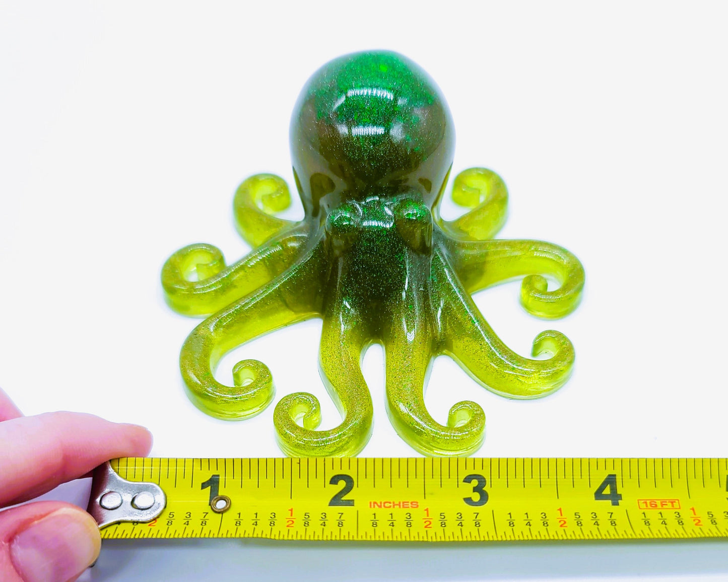4" Resin Octopus Art Figurine - Eco-Friendly