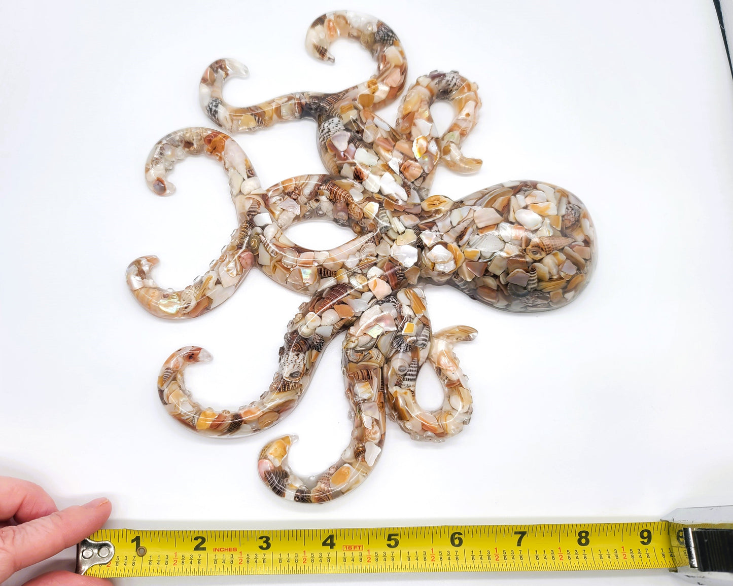 Large Resin Octopus Wall Art - Eco-Friendly