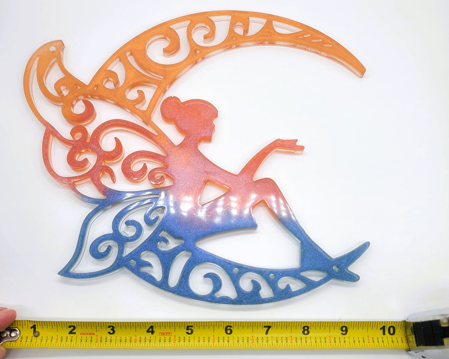 10" Resin Fairy Wall Hanging / Sun Catcher