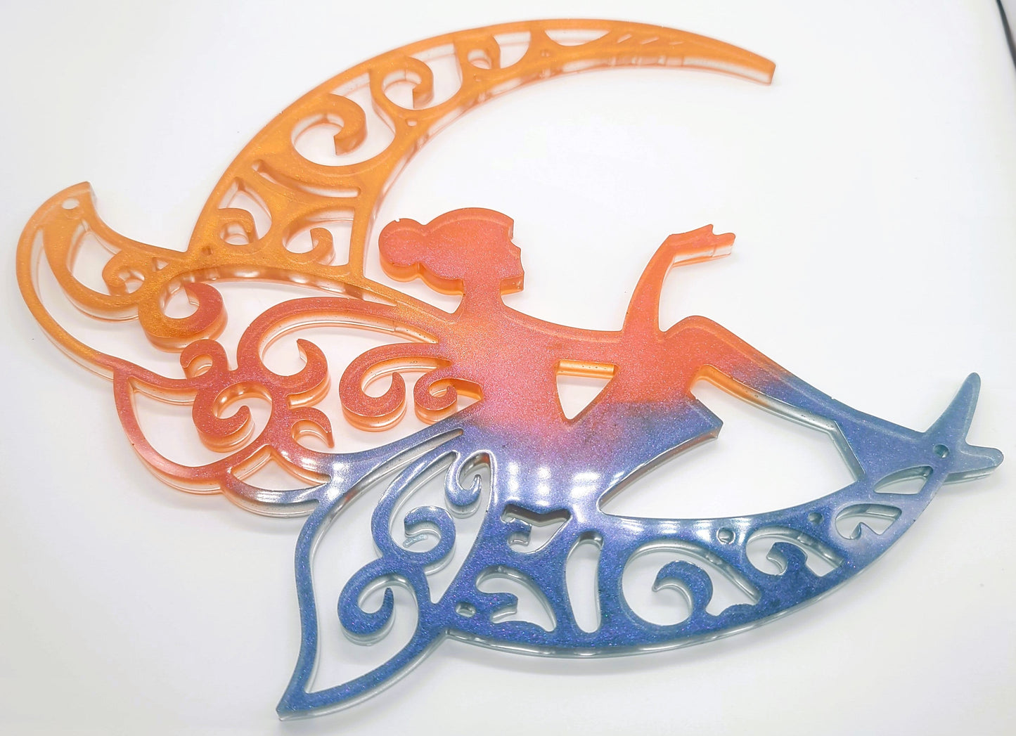 10" Resin Fairy Wall Hanging / Sun Catcher