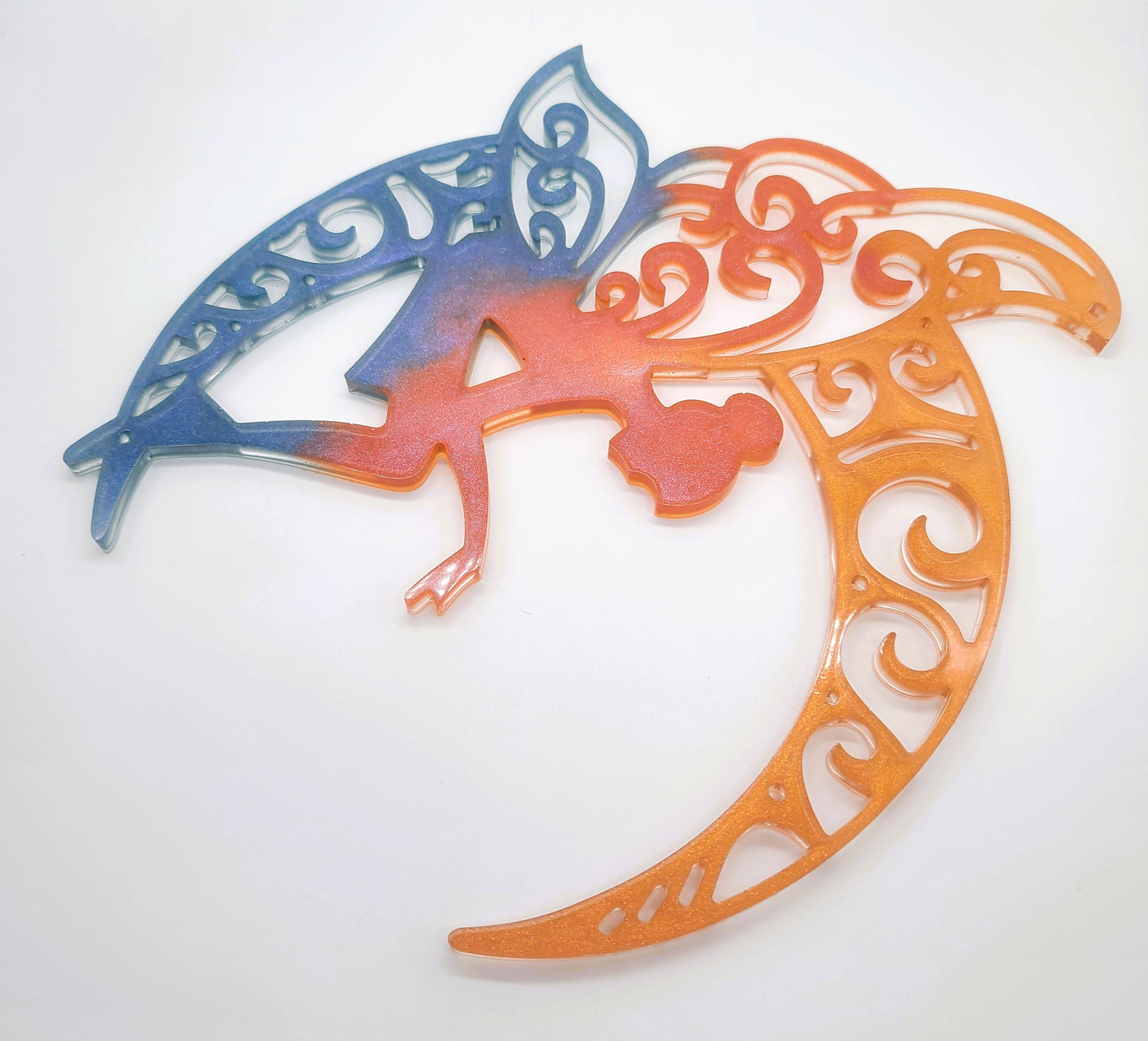 10" Resin Fairy Wall Hanging / Sun Catcher