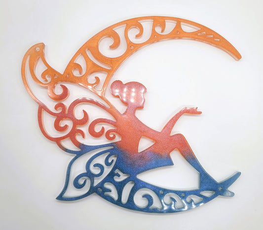 10" Resin Fairy Wall Hanging / Sun Catcher