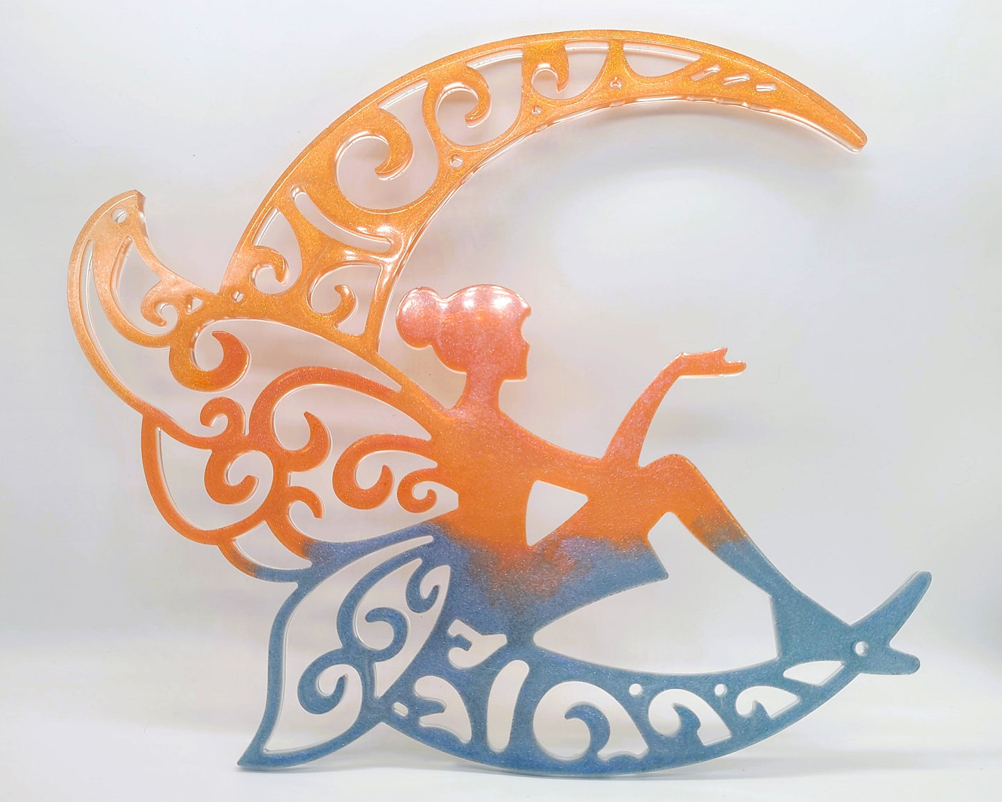 10" Resin Fairy Wall Hanging / Sun Catcher