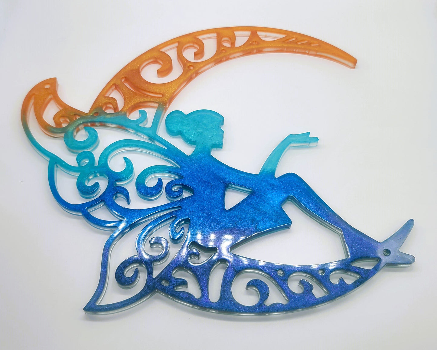 10" Resin Fairy Wall Hanging / Sun Catcher