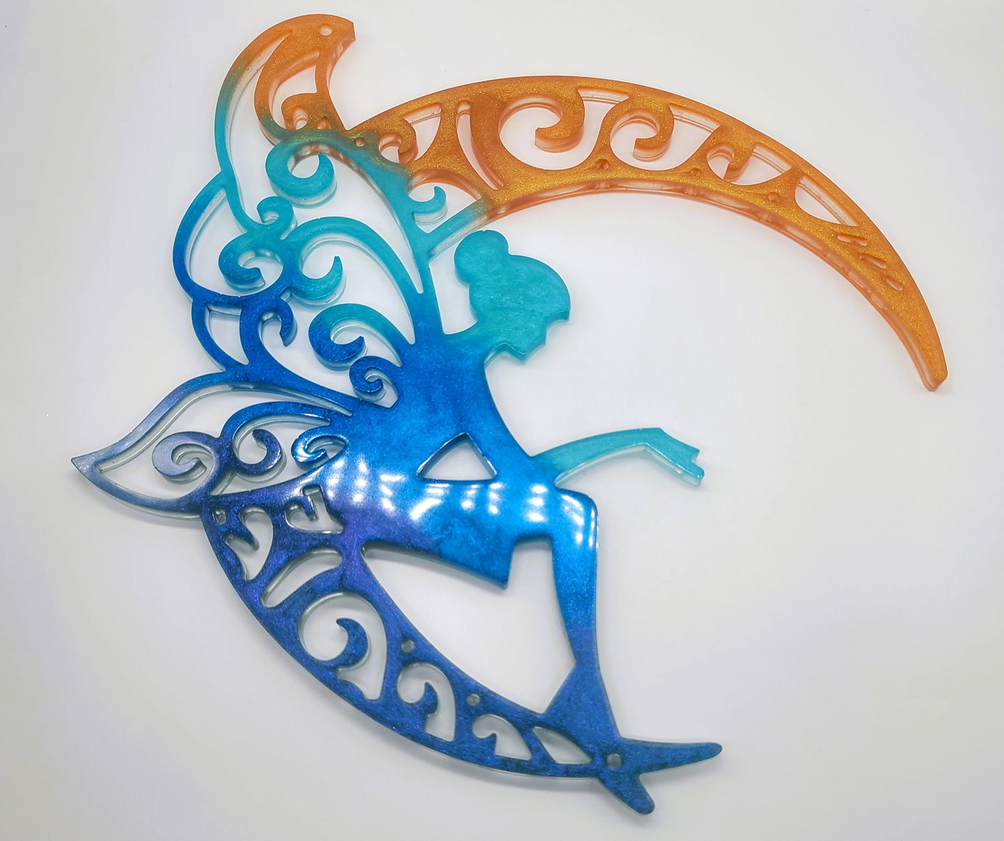 10" Resin Fairy Wall Hanging / Sun Catcher