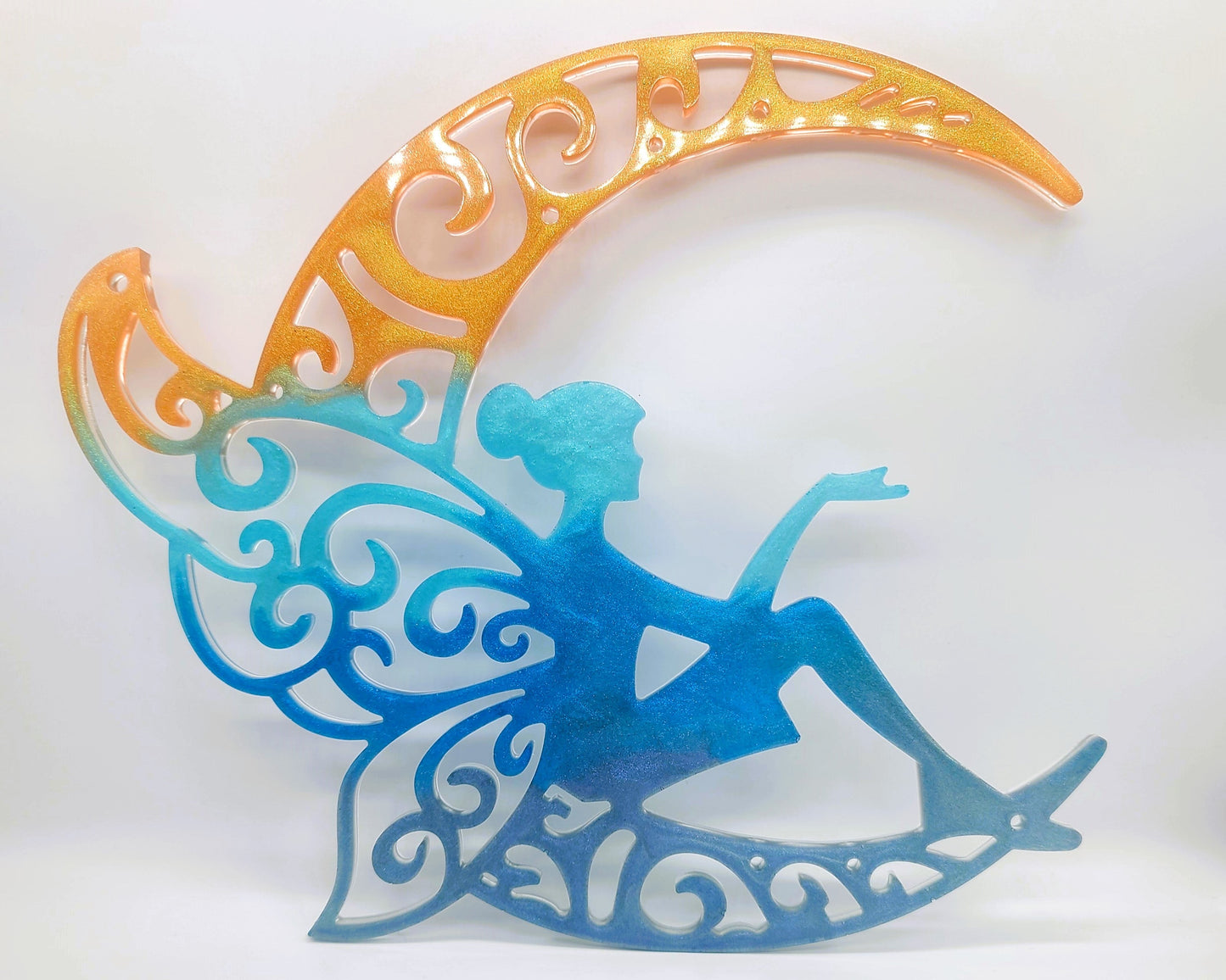 10" Resin Fairy Wall Hanging / Sun Catcher