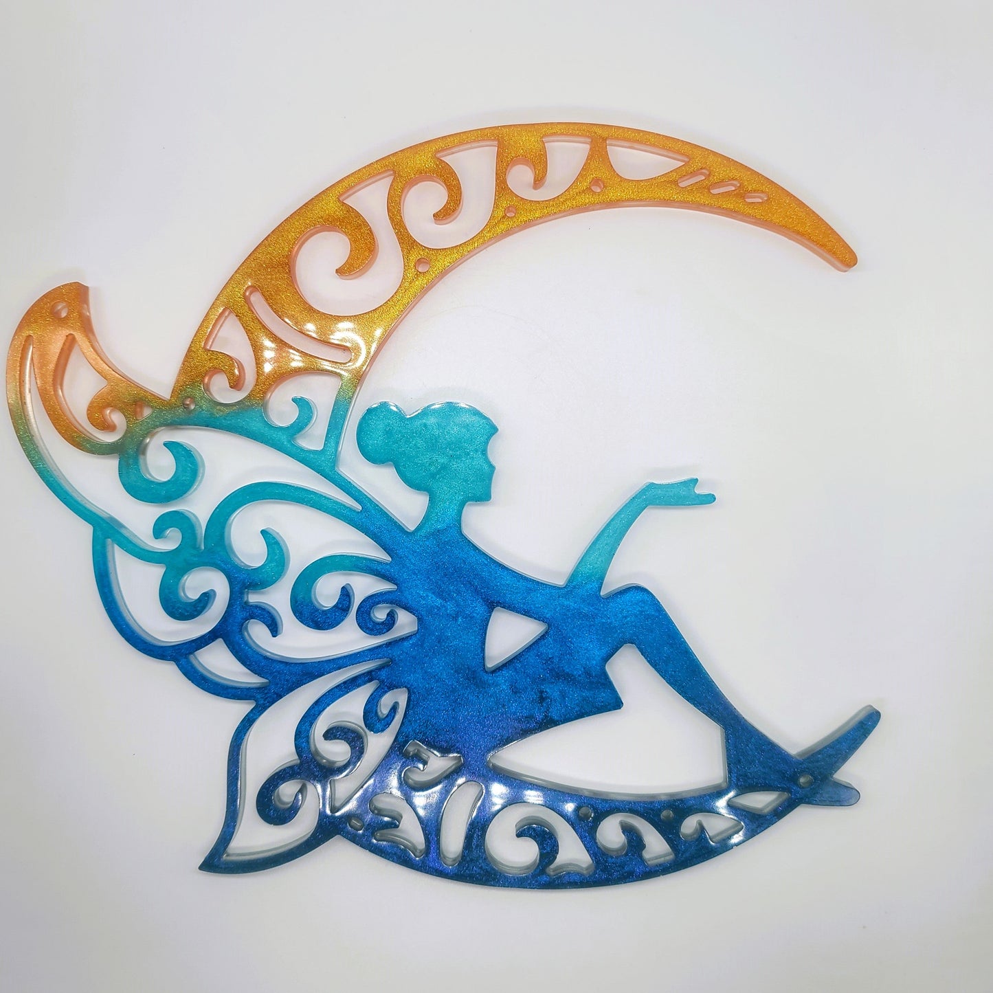 10" Resin Fairy Wall Hanging / Sun Catcher