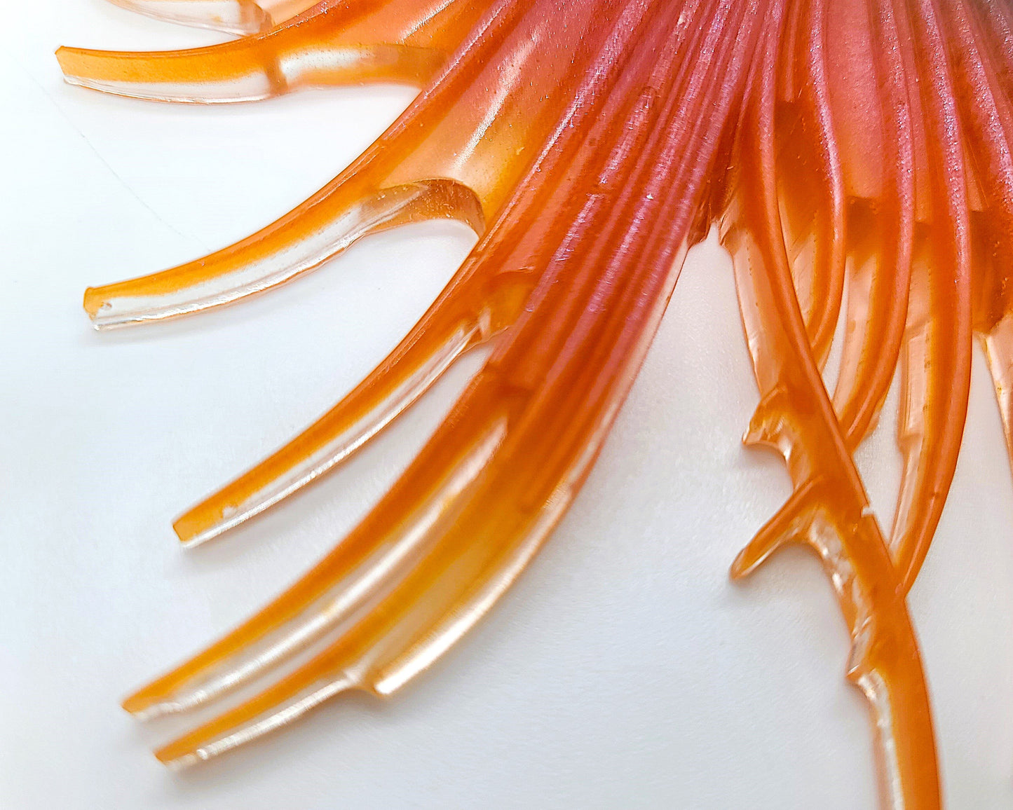 6" Betta Fish Wall Art - Holographic Color Shift Resin