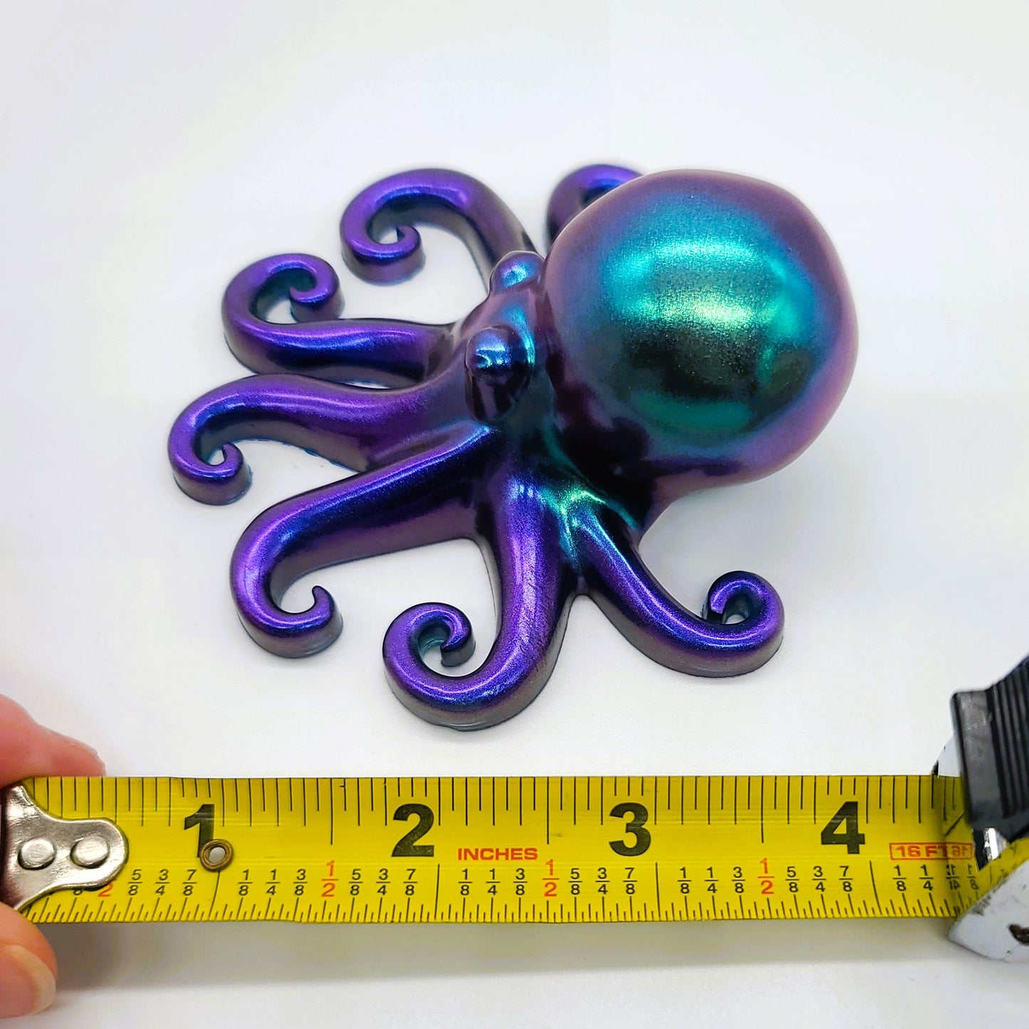 4" Resin Octopus Art Figurine - Eco-Friendly