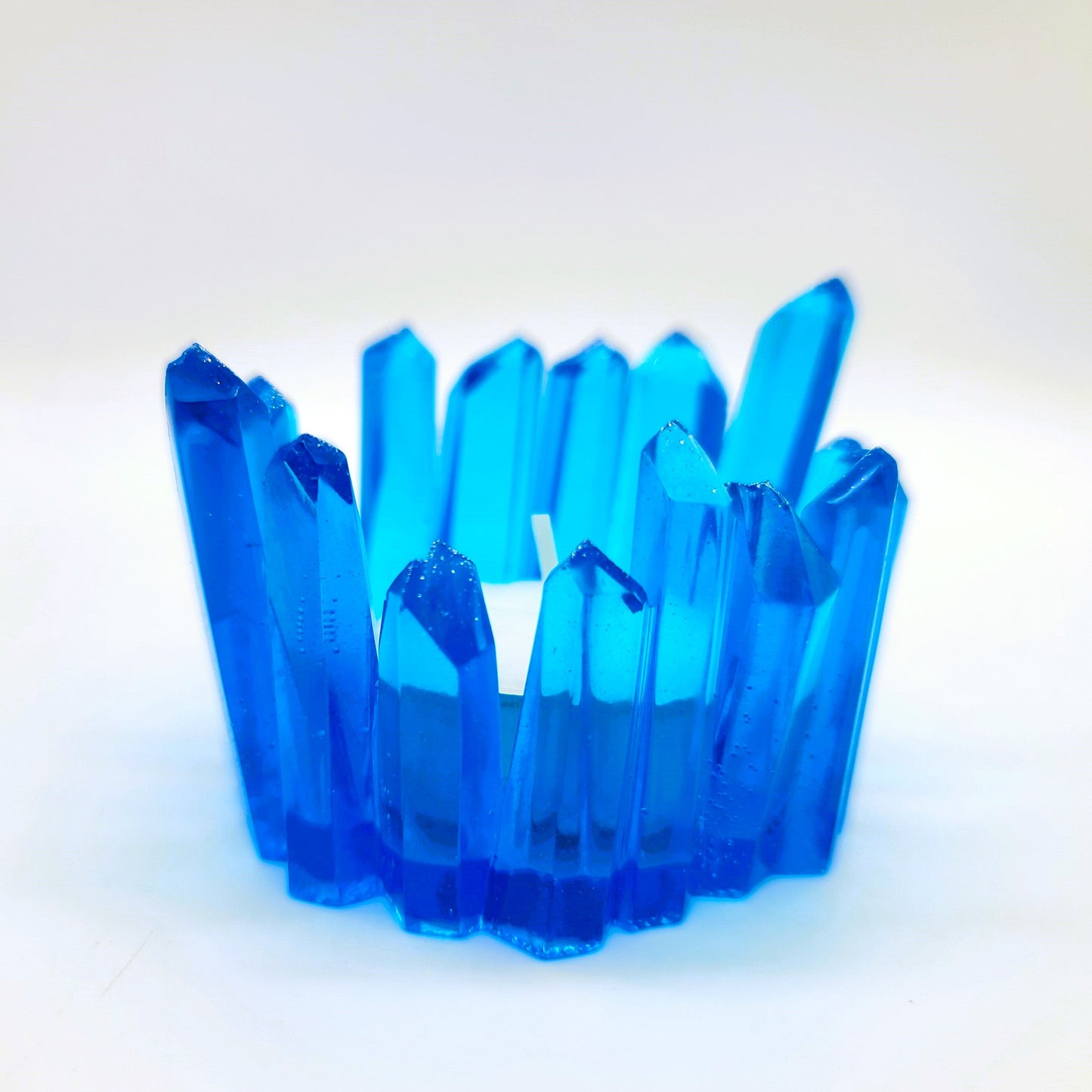 Crystal / Quartz Tealight Candle Holder - Eco-Friendly Resin