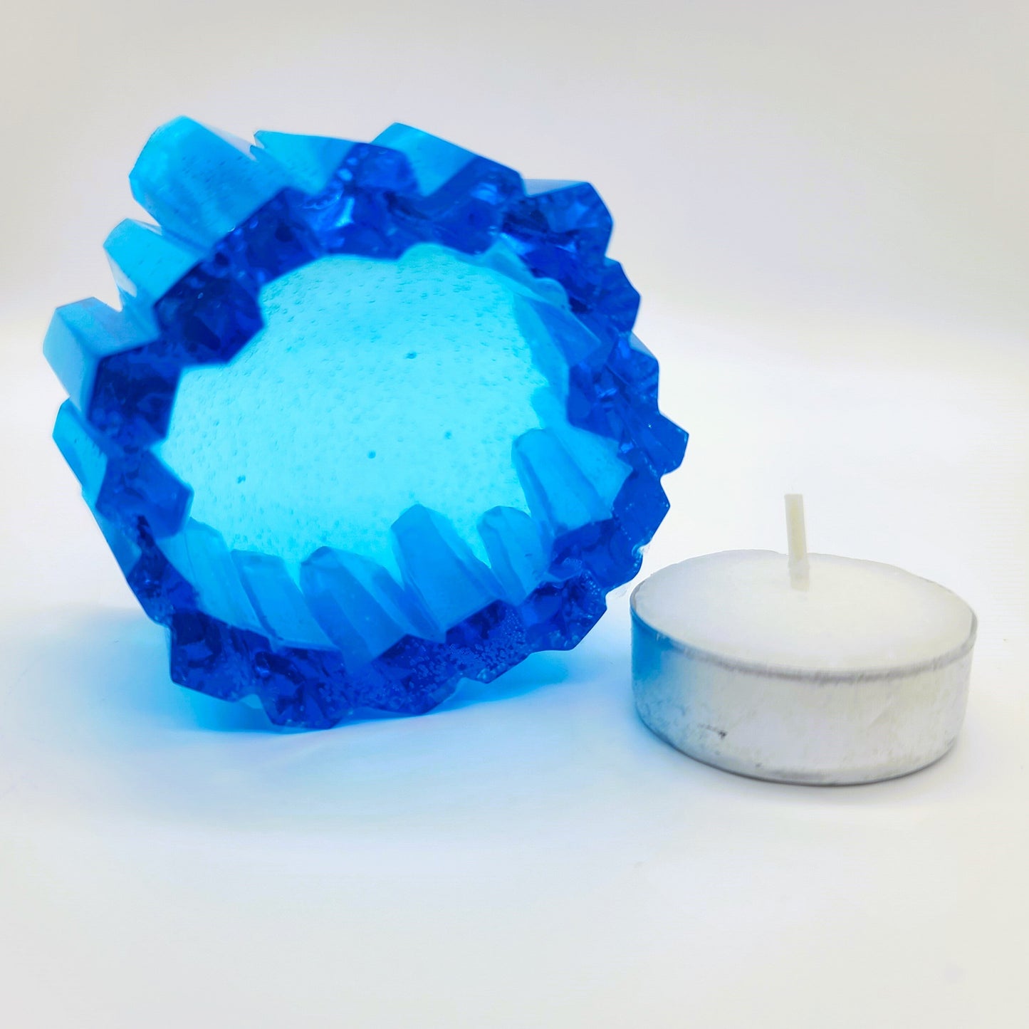 Crystal / Quartz Tealight Candle Holder - Eco-Friendly Resin