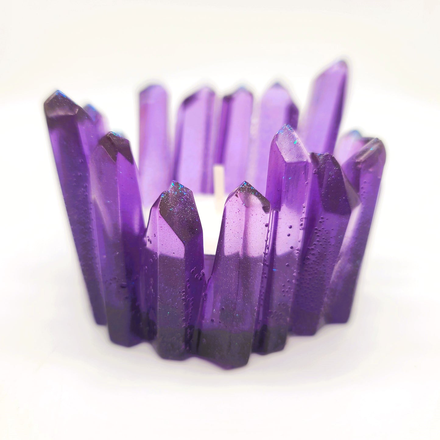 Crystal / Quartz Tealight Candle Holder - Eco-Friendly Resin
