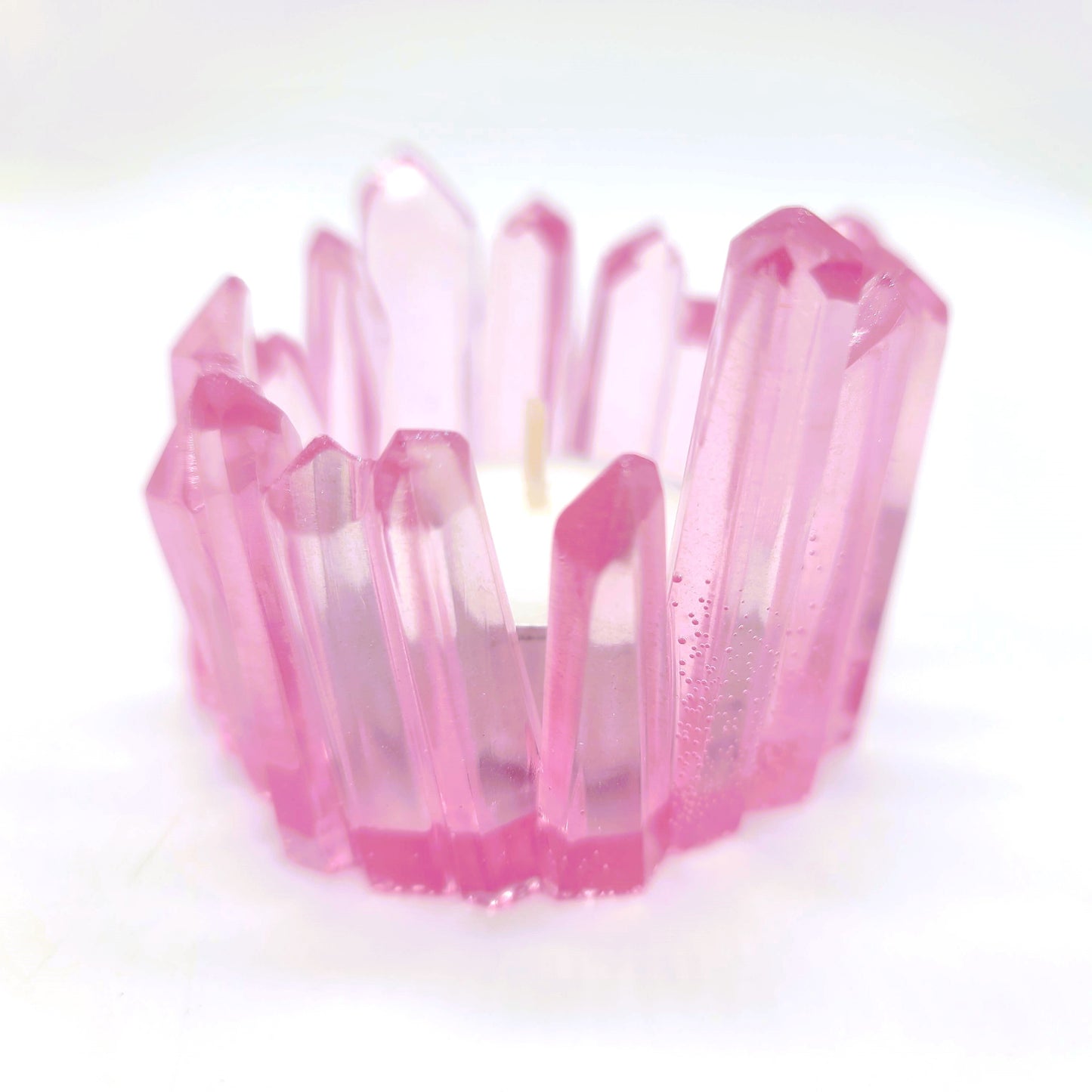 Crystal / Quartz Tealight Candle Holder - Eco-Friendly Resin