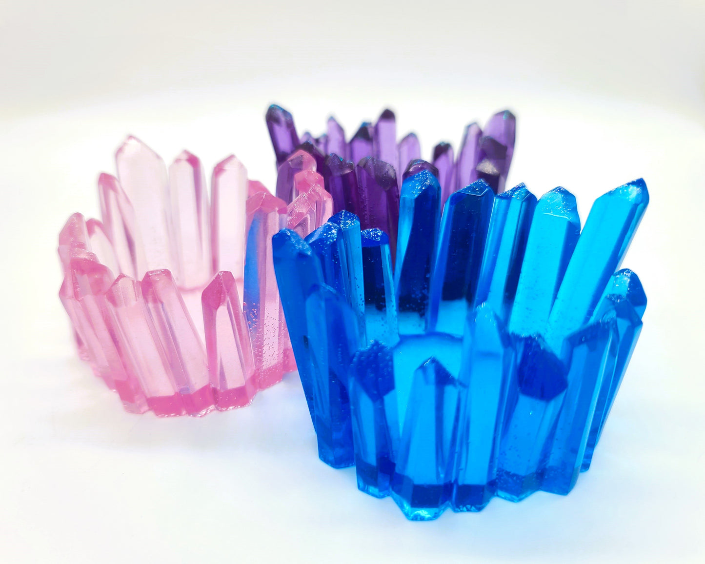 Crystal / Quartz Tealight Candle Holder - Eco-Friendly Resin