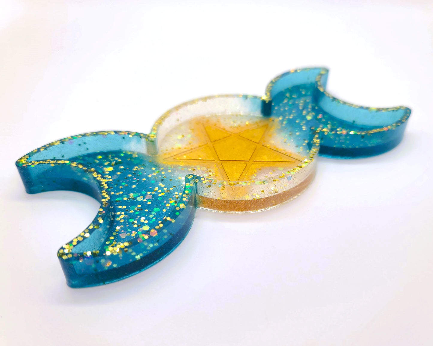 Triple Goddess Candle / Incense Holder - Made w/ Eco-Friendly Resin