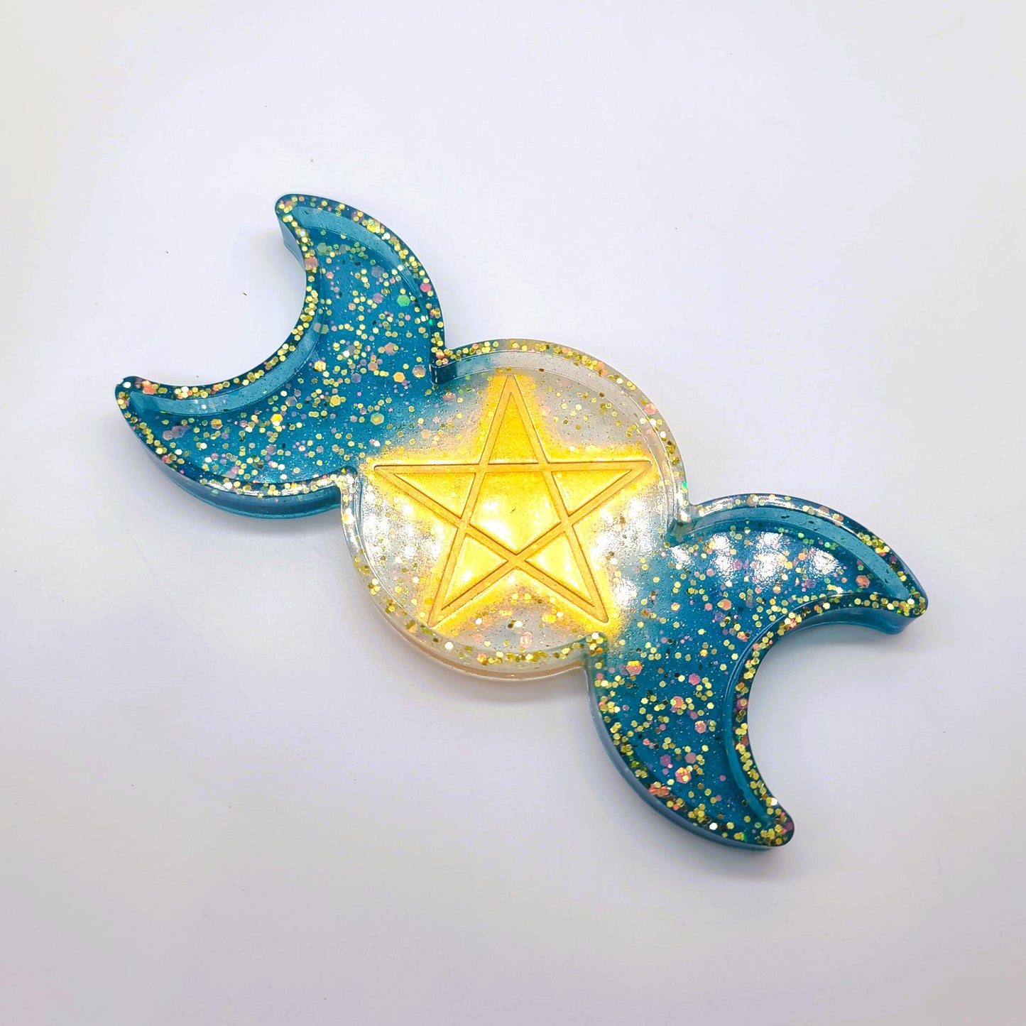 Triple Goddess Candle / Incense Holder - Made w/ Eco-Friendly Resin