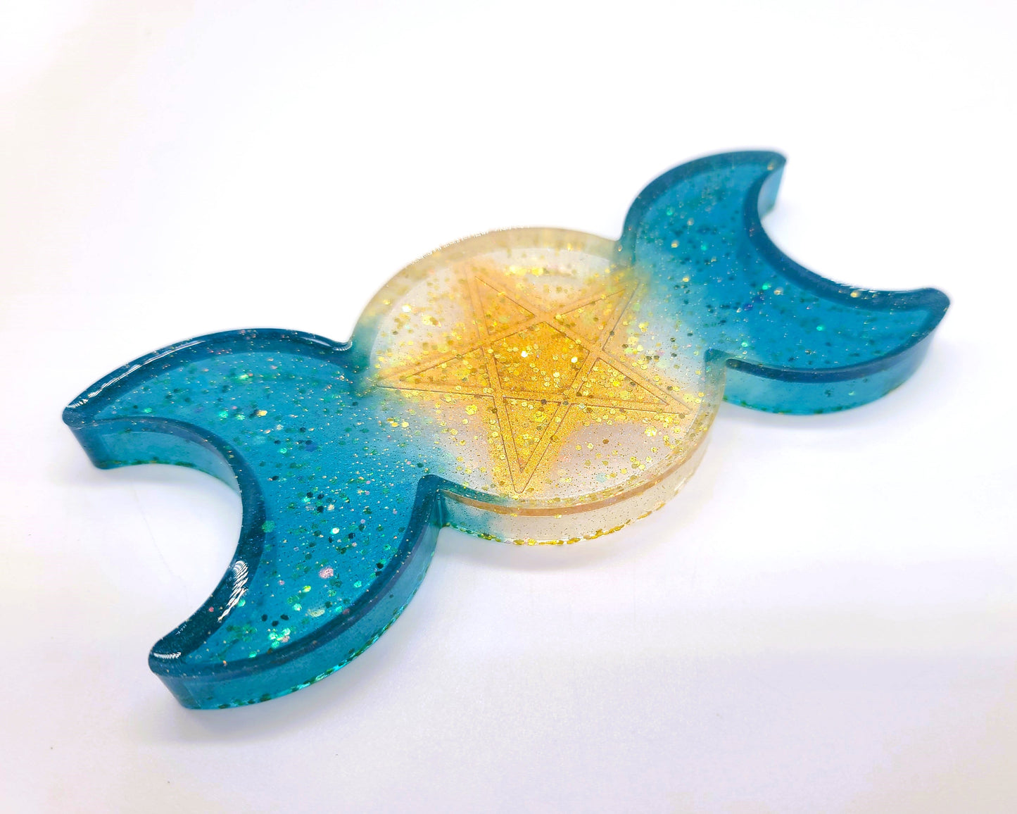 Triple Goddess Candle / Incense Holder - Made w/ Eco-Friendly Resin