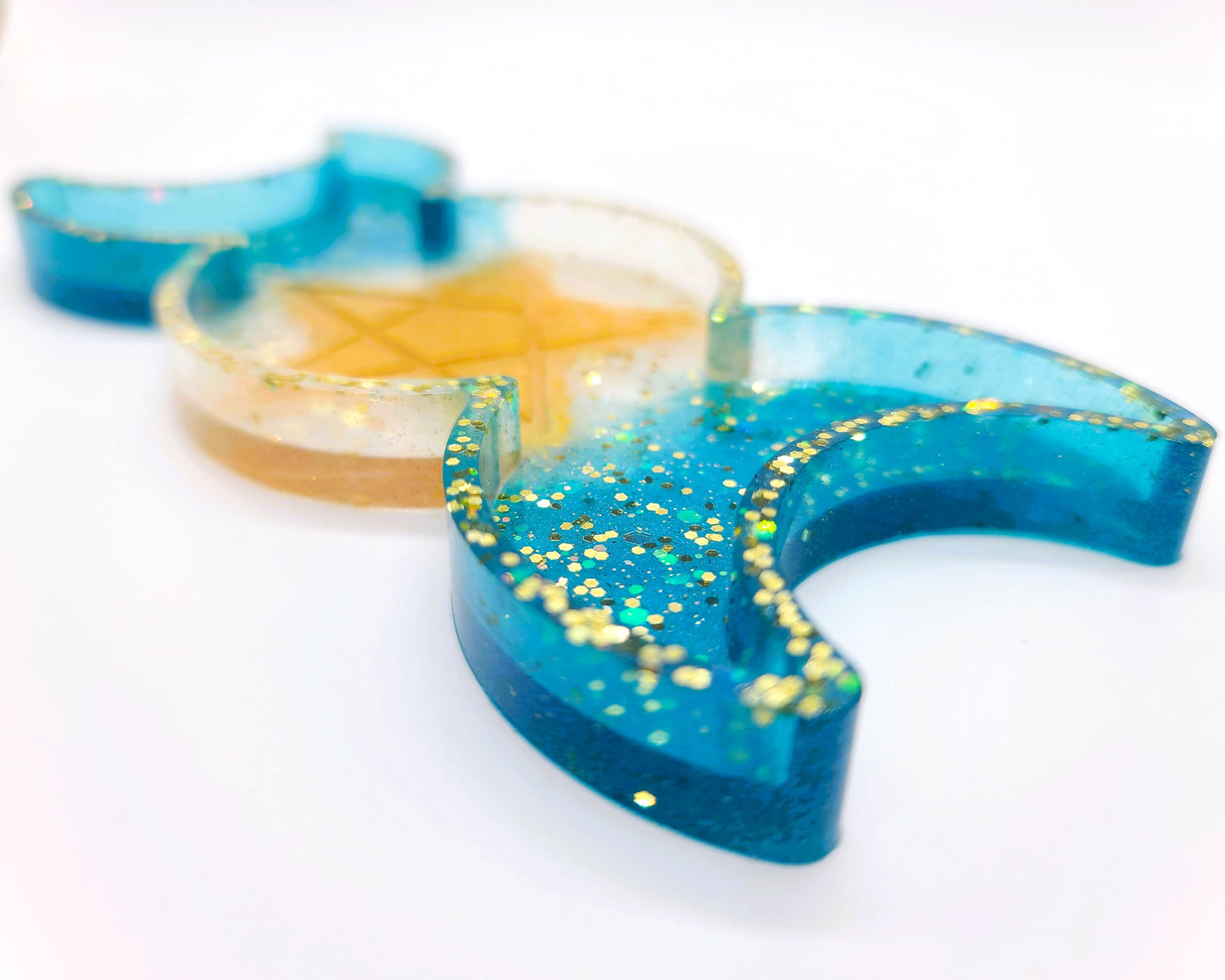 Triple Goddess Candle / Incense Holder - Made w/ Eco-Friendly Resin