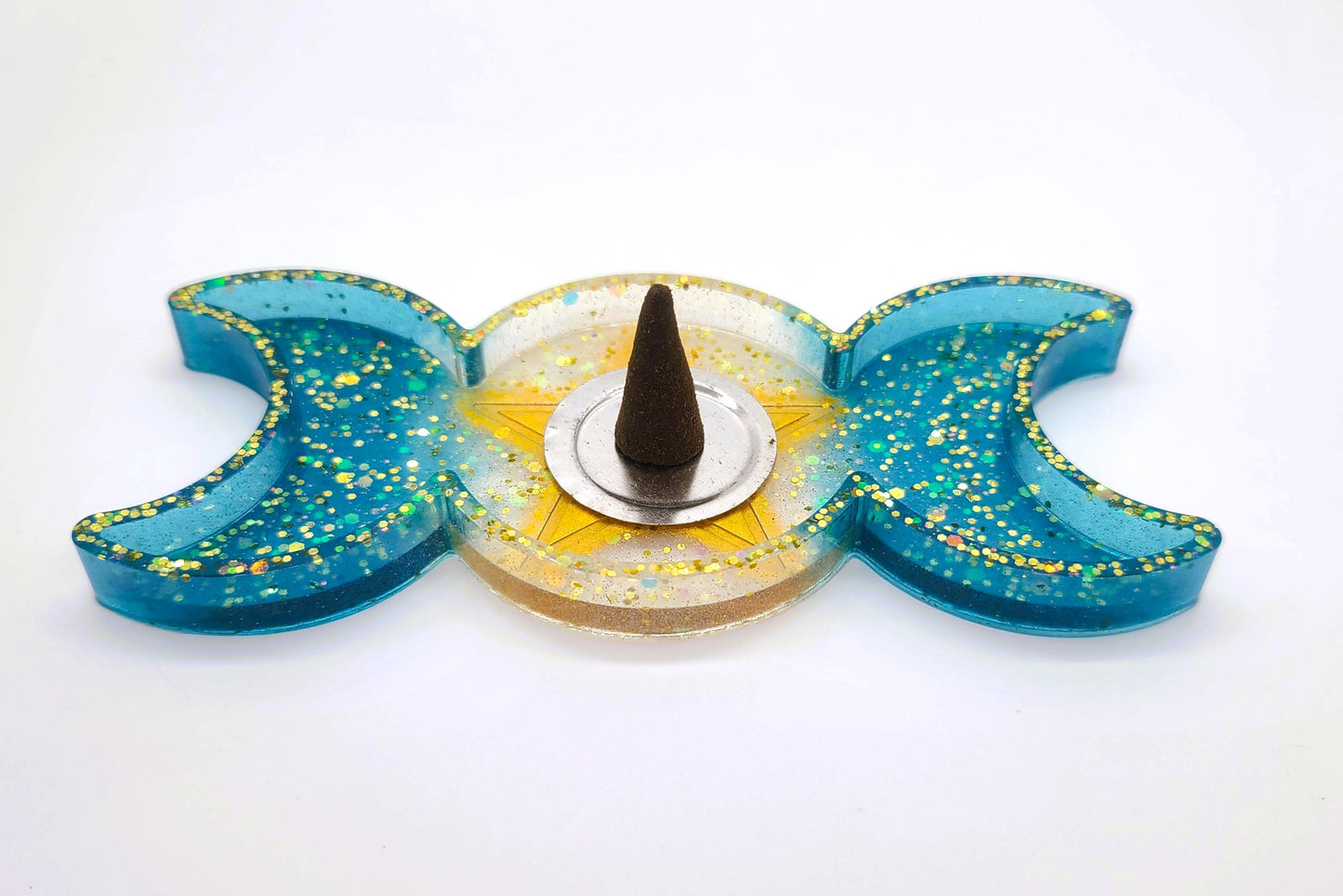 Triple Goddess Candle / Incense Holder - Made w/ Eco-Friendly Resin