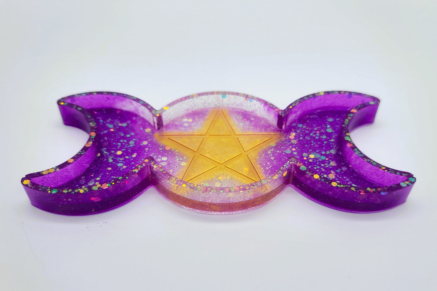 Triple Goddess Candle / Incense Holder - Made w/ Eco-Friendly Resin