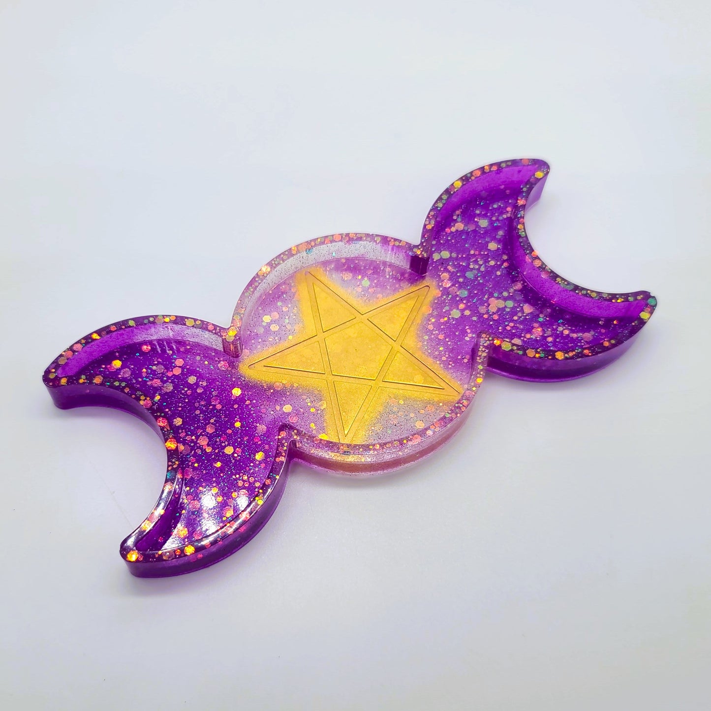 Triple Goddess Candle / Incense Holder - Made w/ Eco-Friendly Resin