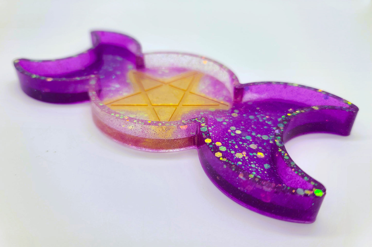 Triple Goddess Candle / Incense Holder - Made w/ Eco-Friendly Resin