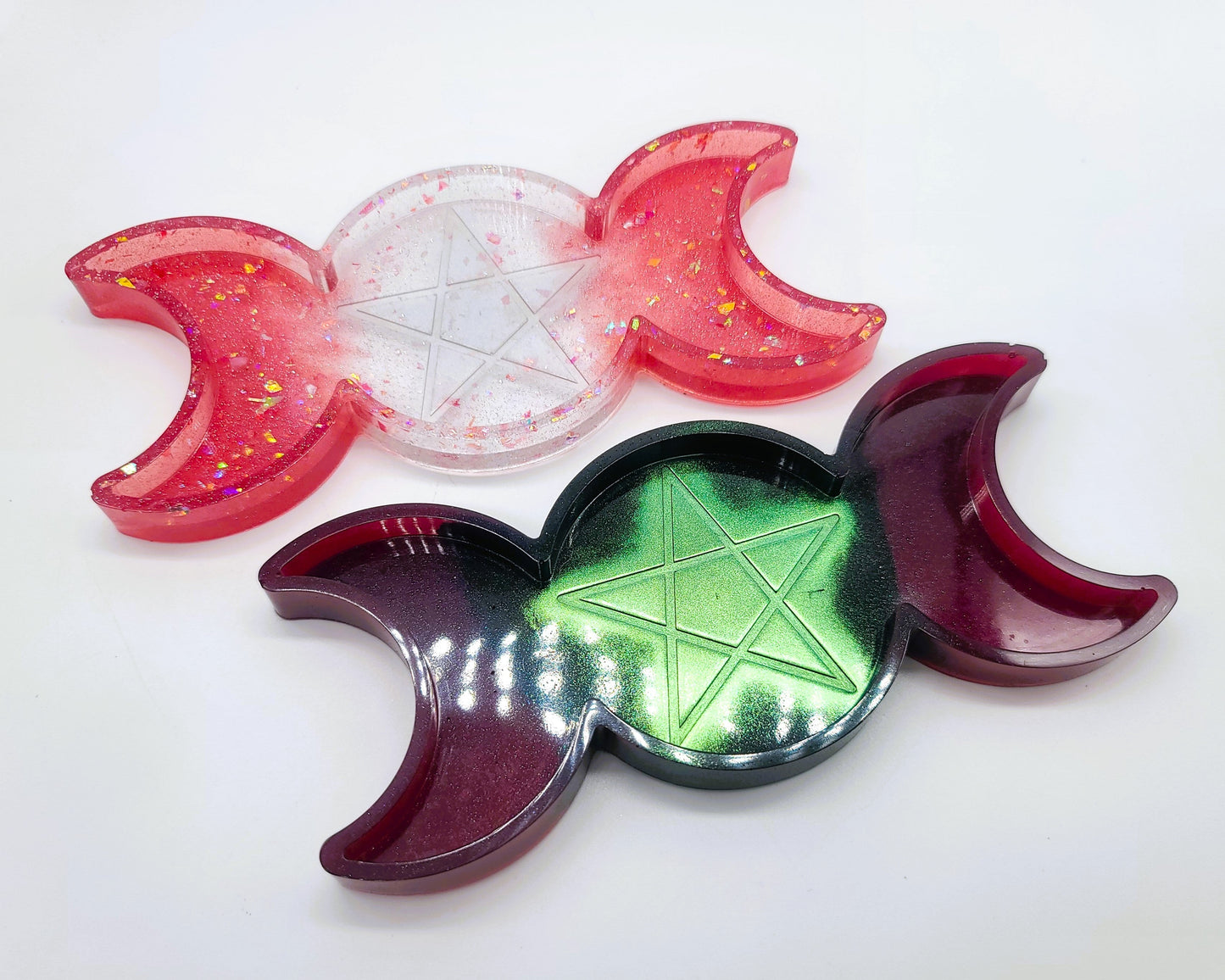 Triple Goddess Candle / Incense Holder - Made w/ Eco-Friendly Resin