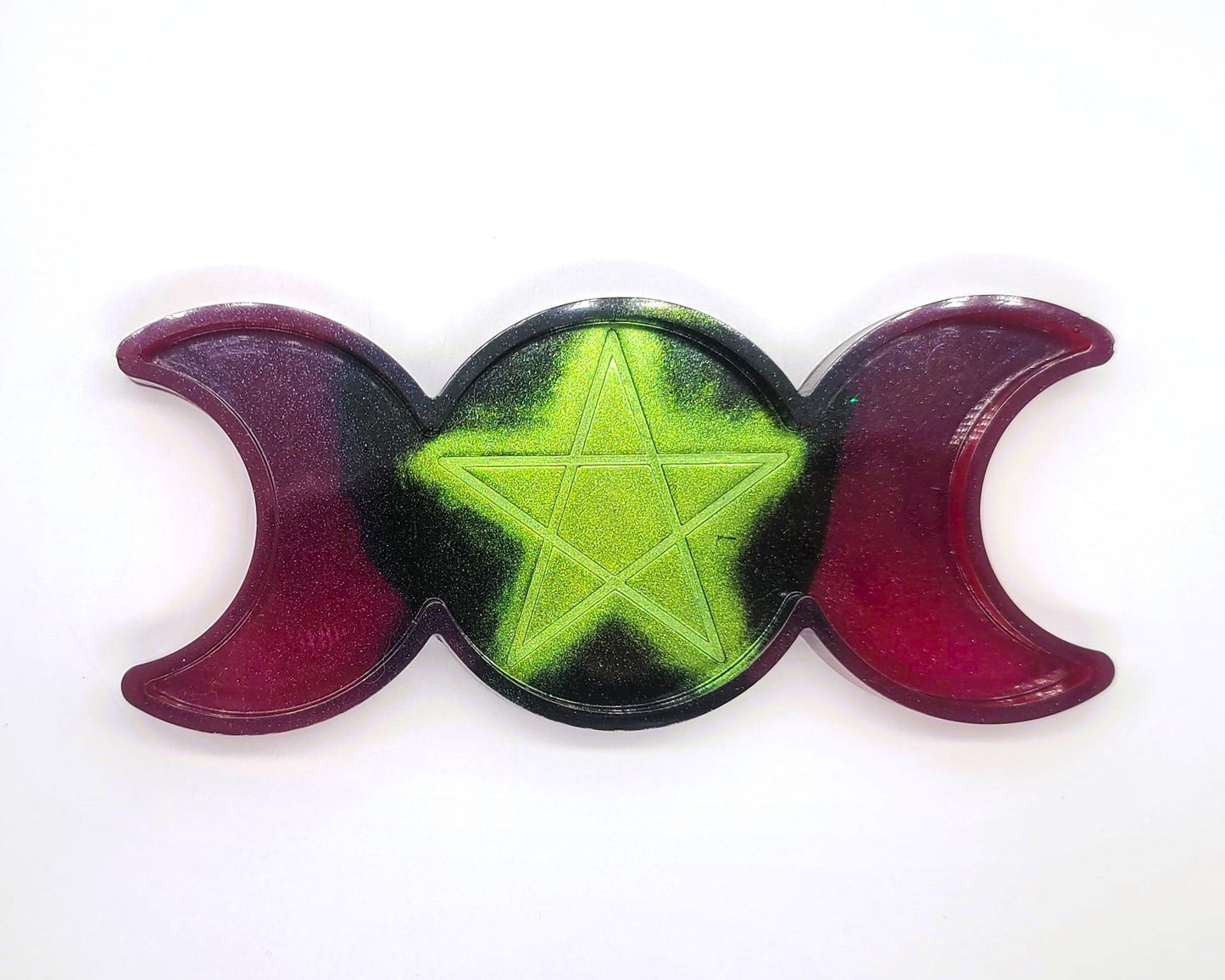 Triple Goddess Candle / Incense Holder - Made w/ Eco-Friendly Resin