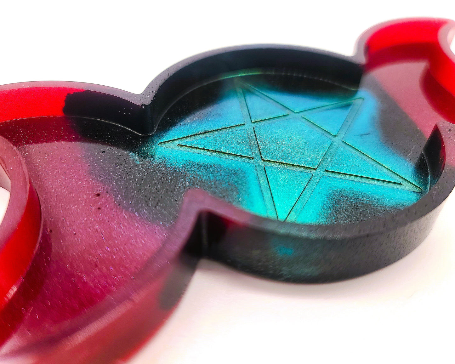 Triple Goddess Candle / Incense Holder - Made w/ Eco-Friendly Resin