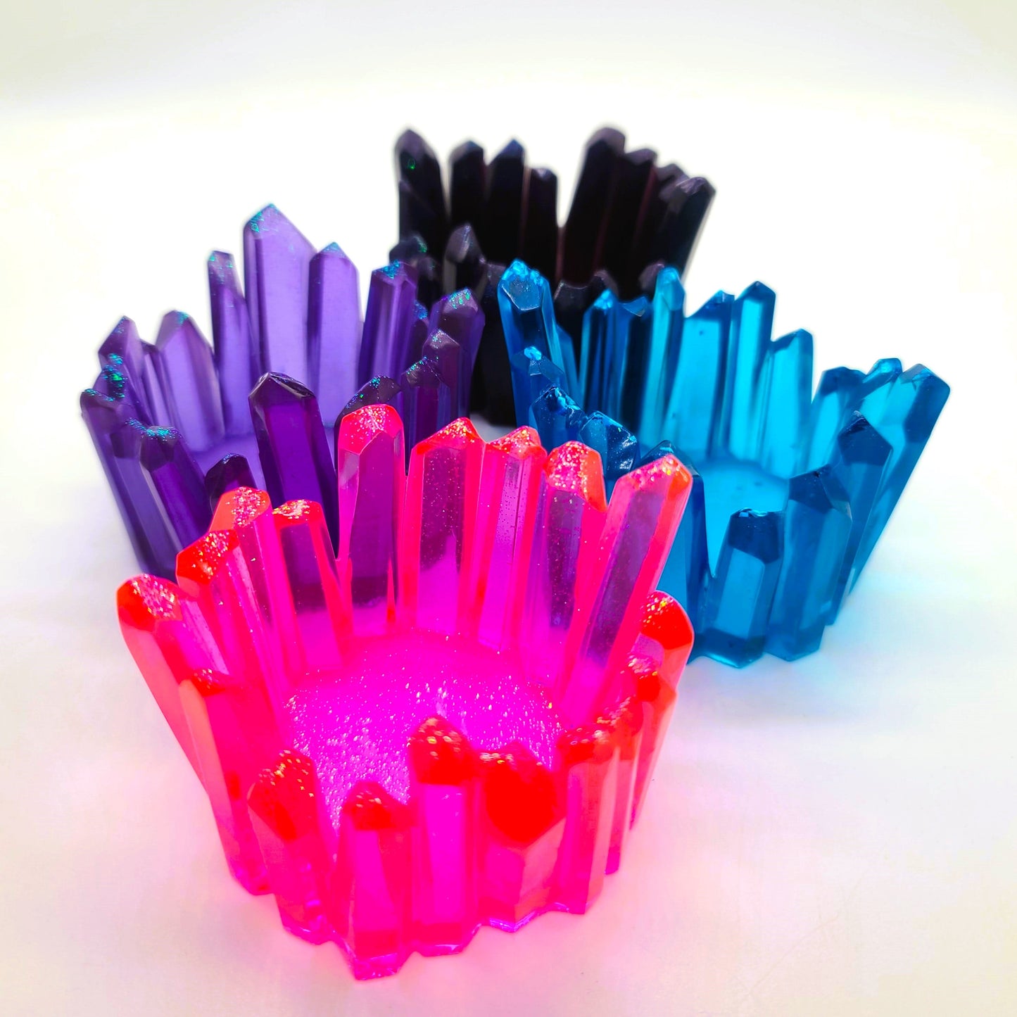 Crystal / Quartz Tealight Candle Holder - Eco-Friendly Resin