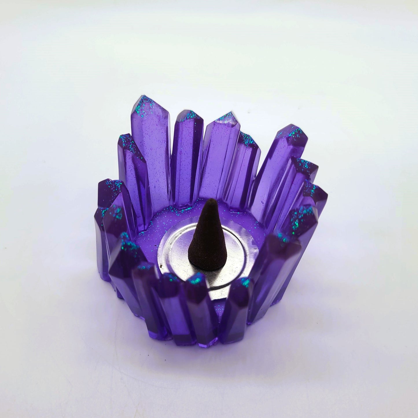 Crystal / Quartz Tealight Candle Holder - Eco-Friendly Resin