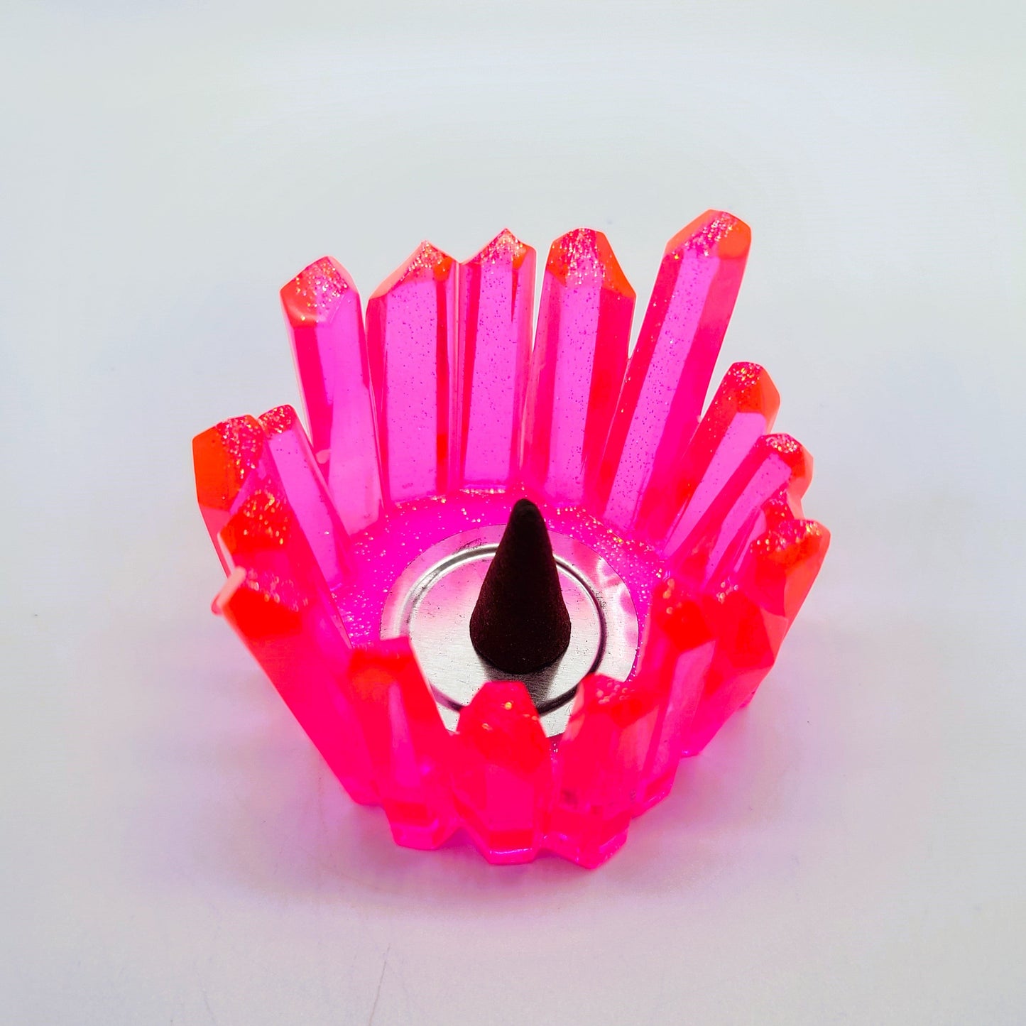 Crystal / Quartz Tealight Candle Holder - Eco-Friendly Resin