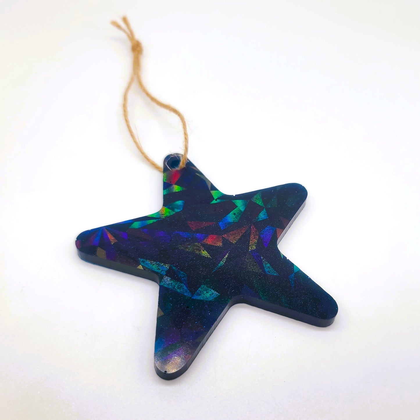 Starfish/Sea Star Holographic Ornament Made w/ Eco-Friendly Resin