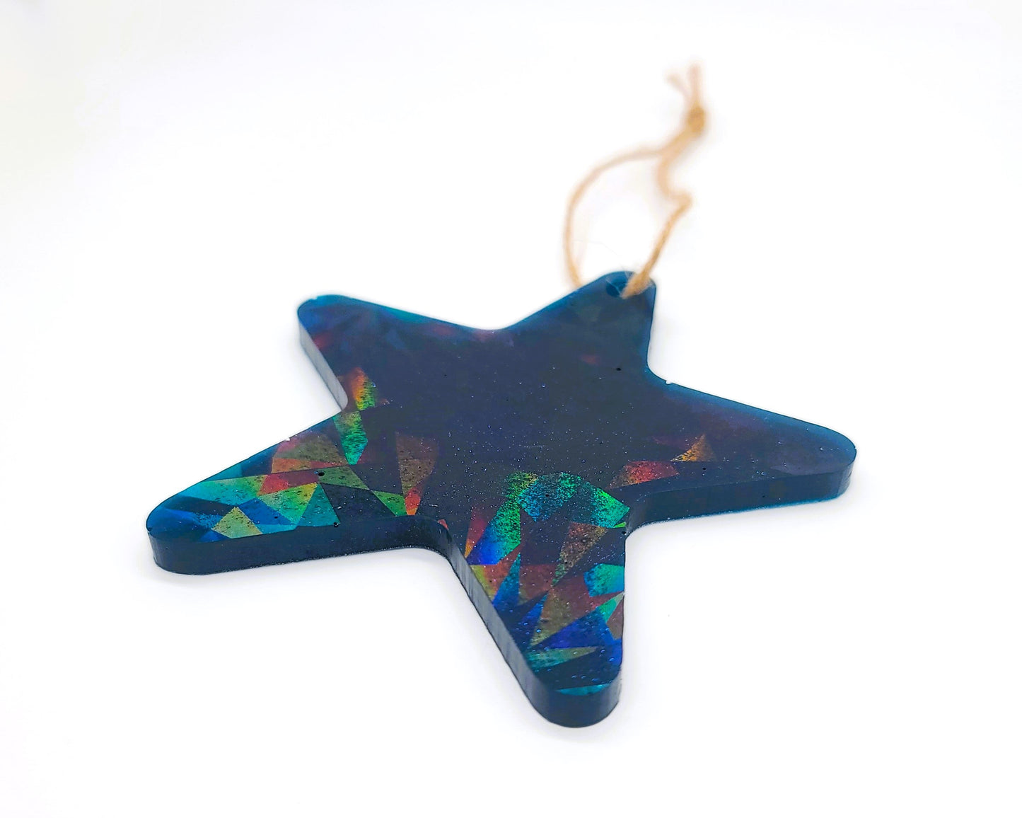 Starfish/Sea Star Holographic Ornament Made w/ Eco-Friendly Resin