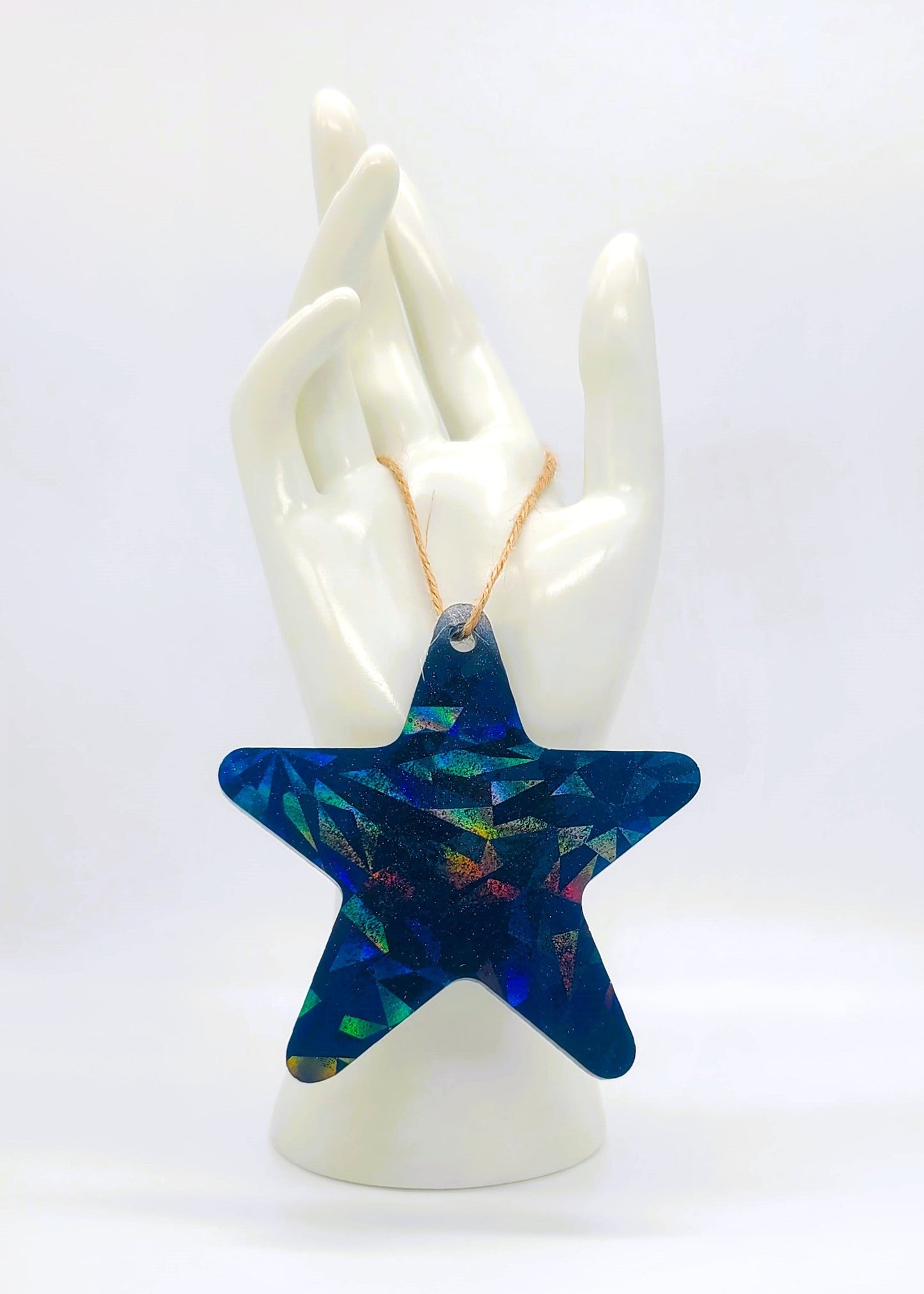 Starfish/Sea Star Holographic Ornament Made w/ Eco-Friendly Resin