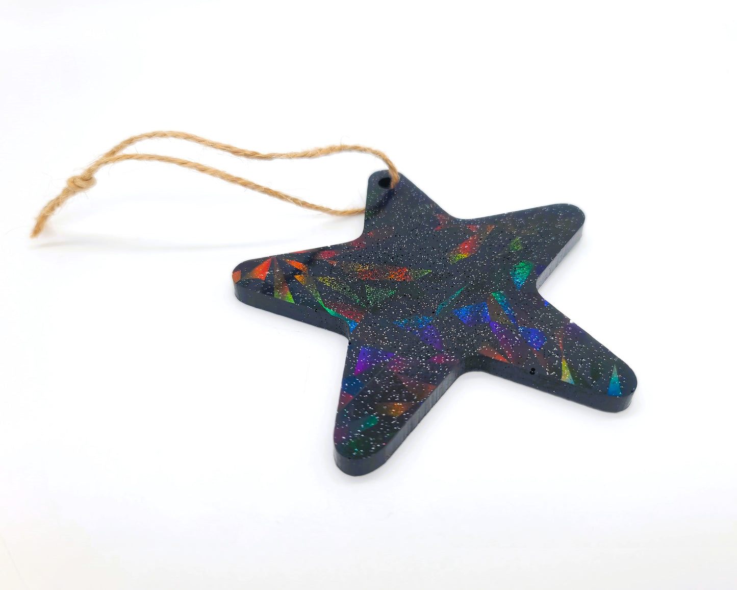 Starfish/Sea Star Holographic Ornament Made w/ Eco-Friendly Resin