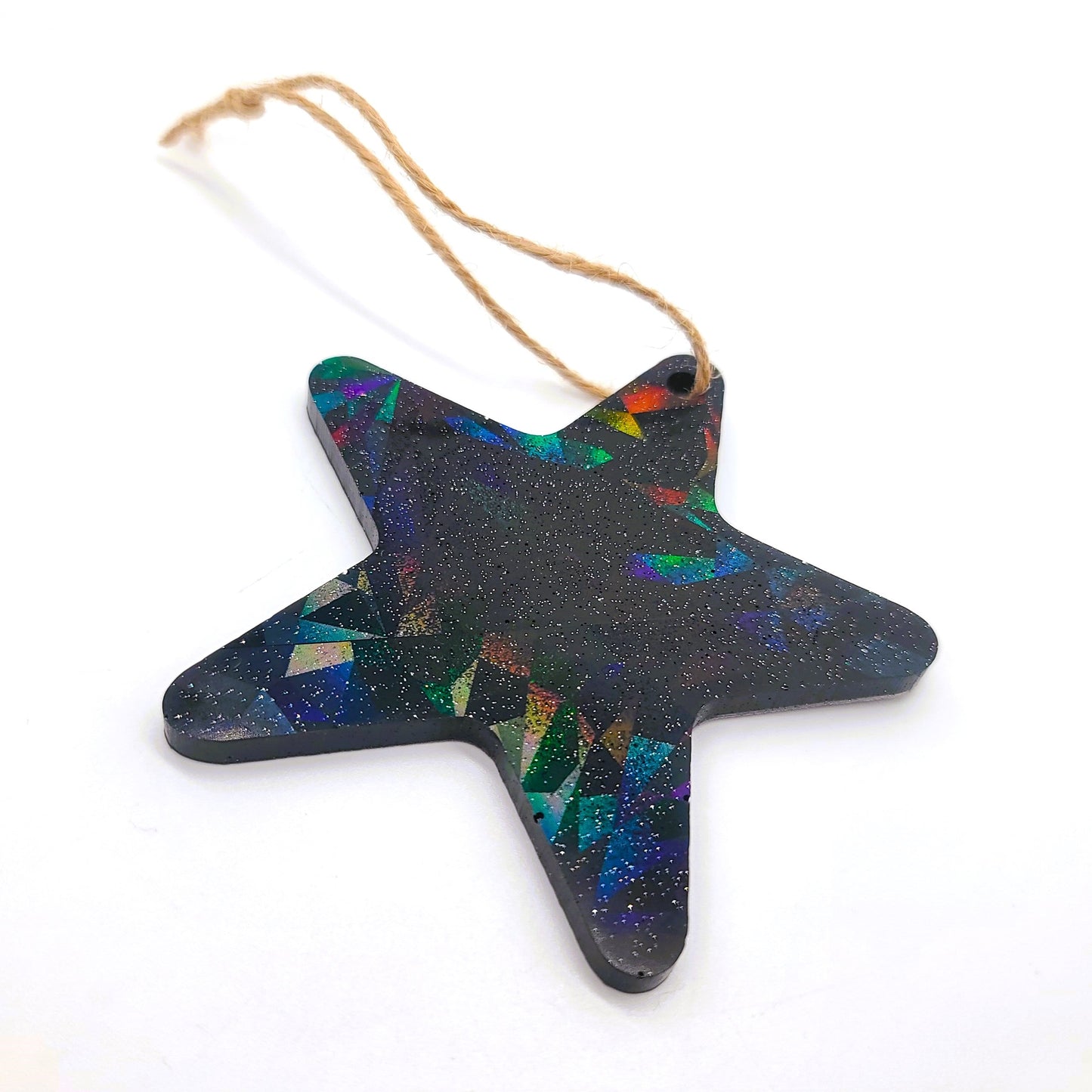 Starfish/Sea Star Holographic Ornament Made w/ Eco-Friendly Resin