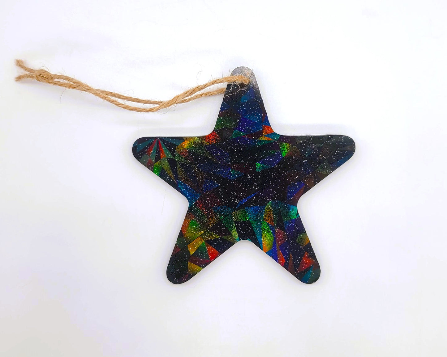 Starfish/Sea Star Holographic Ornament Made w/ Eco-Friendly Resin
