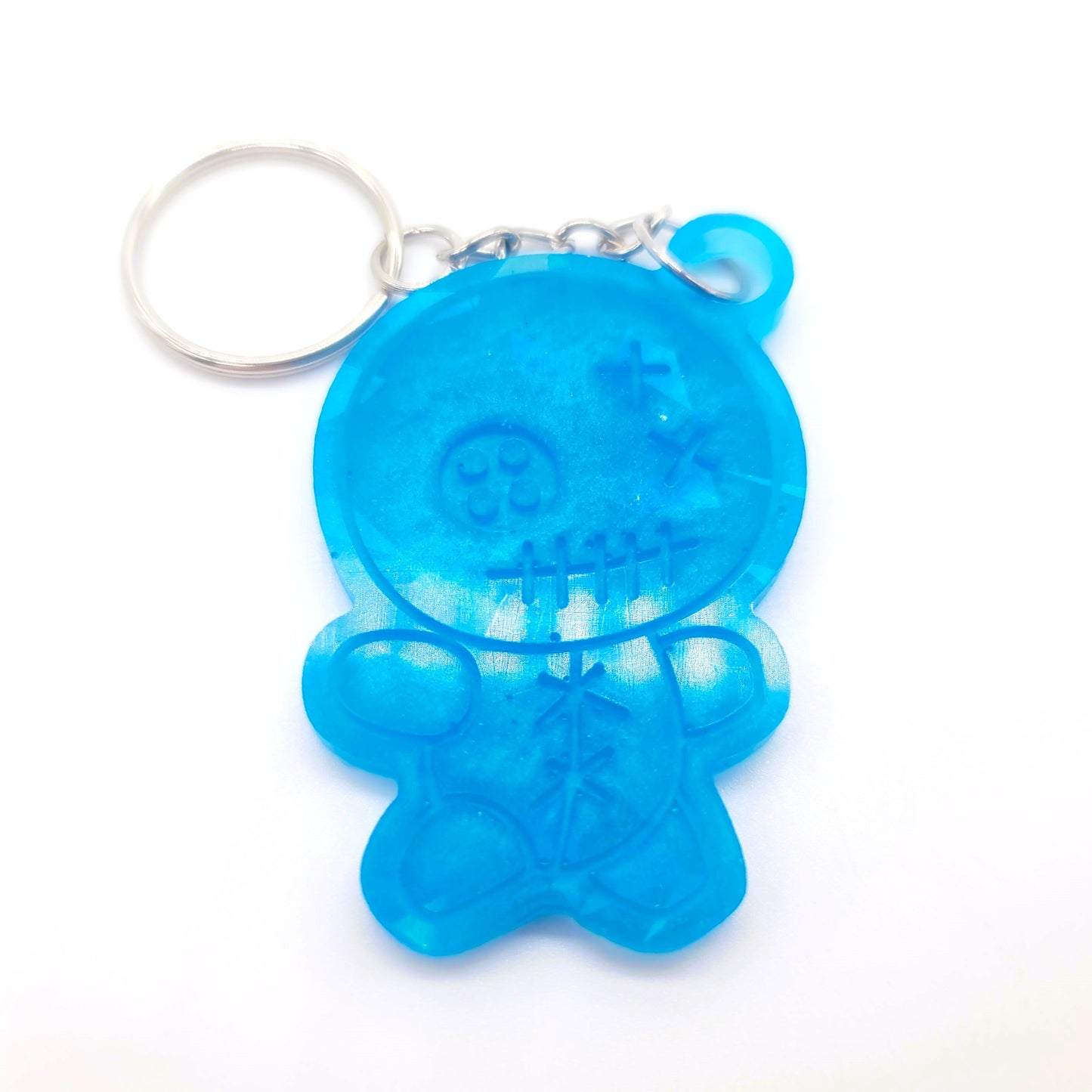 Holographic Cartoon Mummy Key Chain - Eco-Friendly Resin