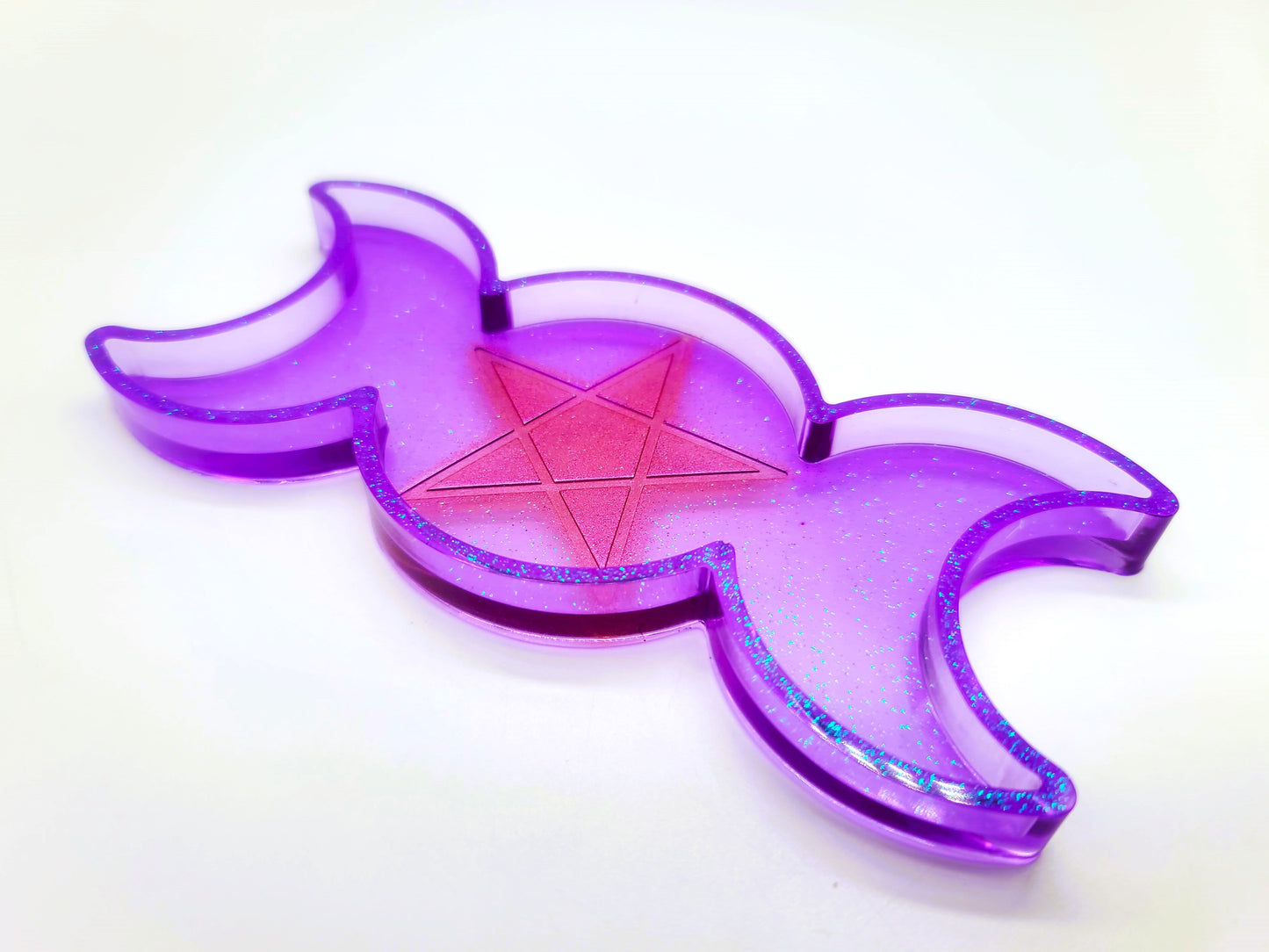 Triple Goddess Candle / Incense Holder - Made w/ Eco-Friendly Resin