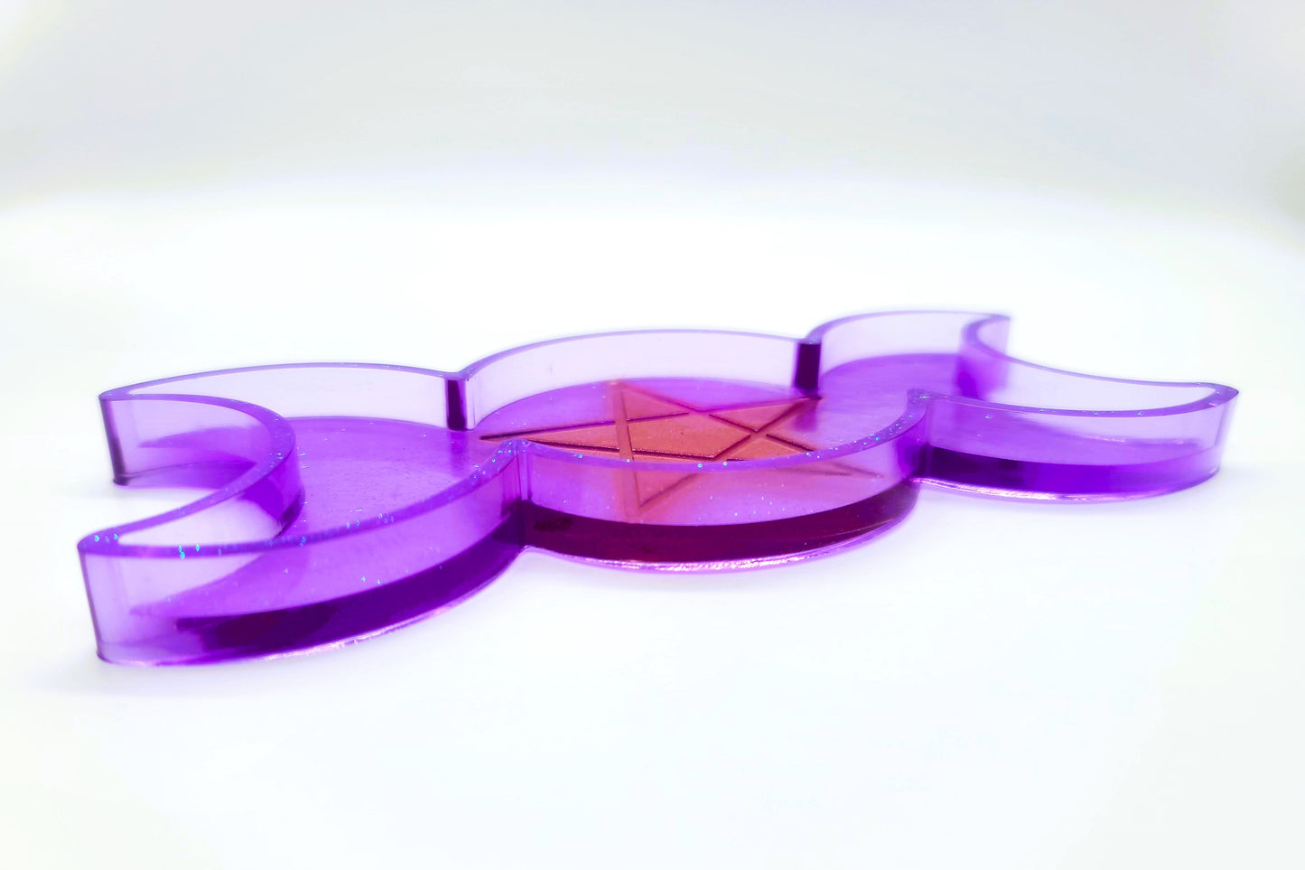 Triple Goddess Candle / Incense Holder - Made w/ Eco-Friendly Resin