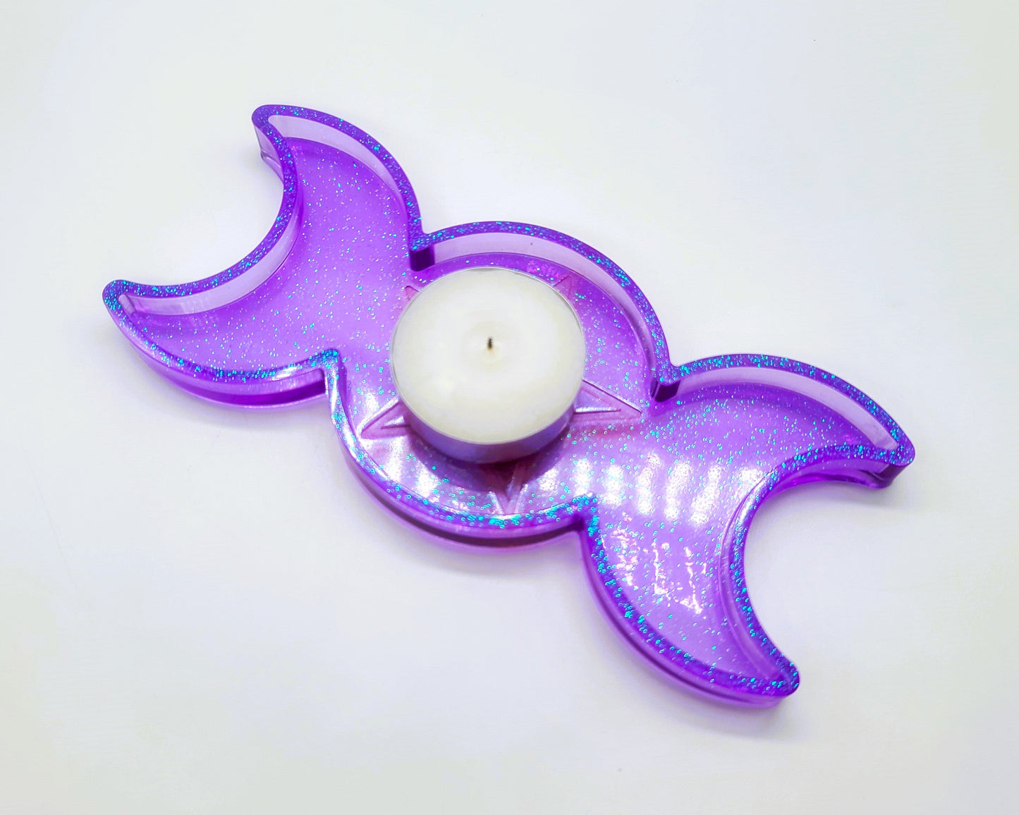 Triple Goddess Candle / Incense Holder - Made w/ Eco-Friendly Resin