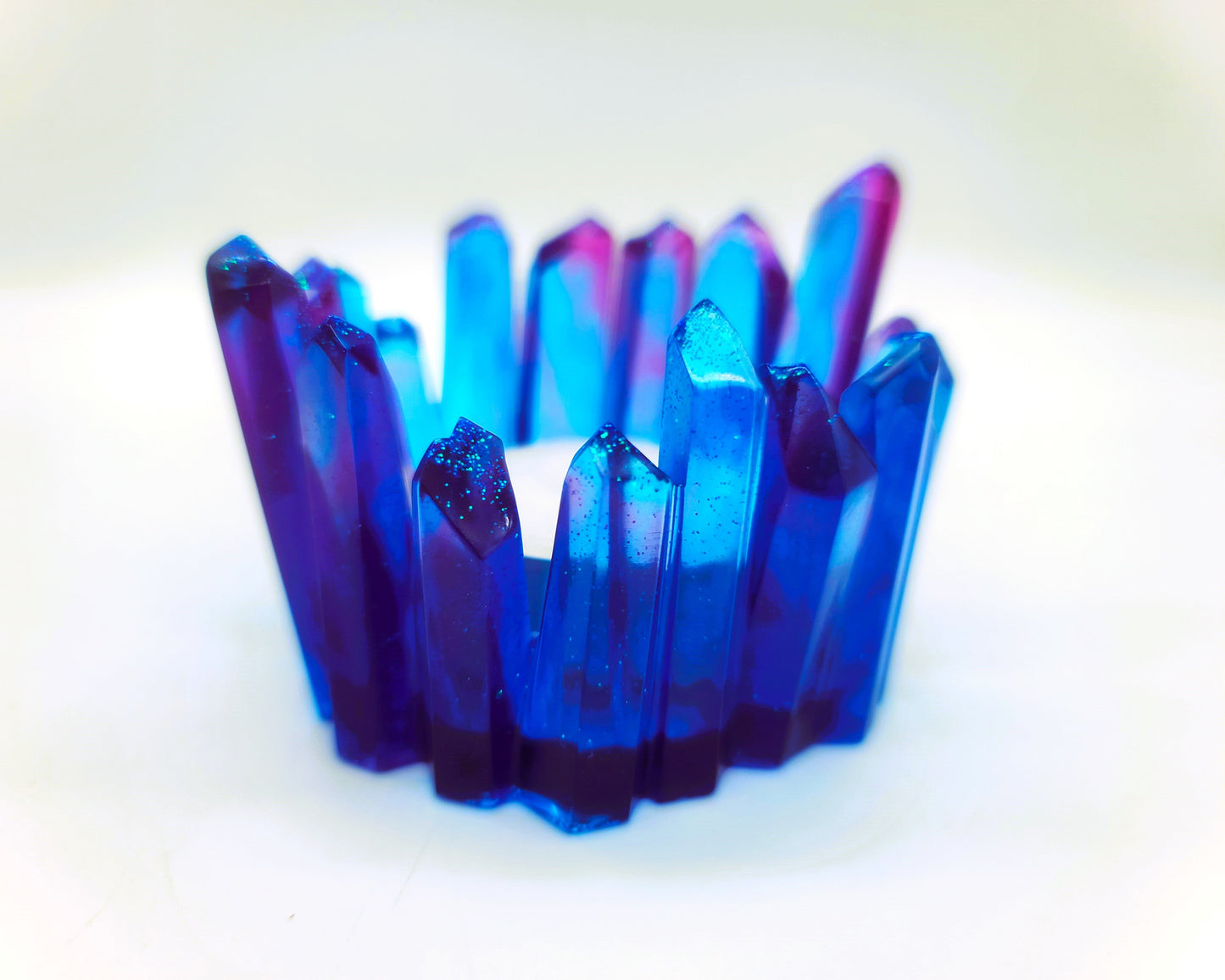 Crystal / Quartz Tealight Candle Holder - Eco-Friendly Resin