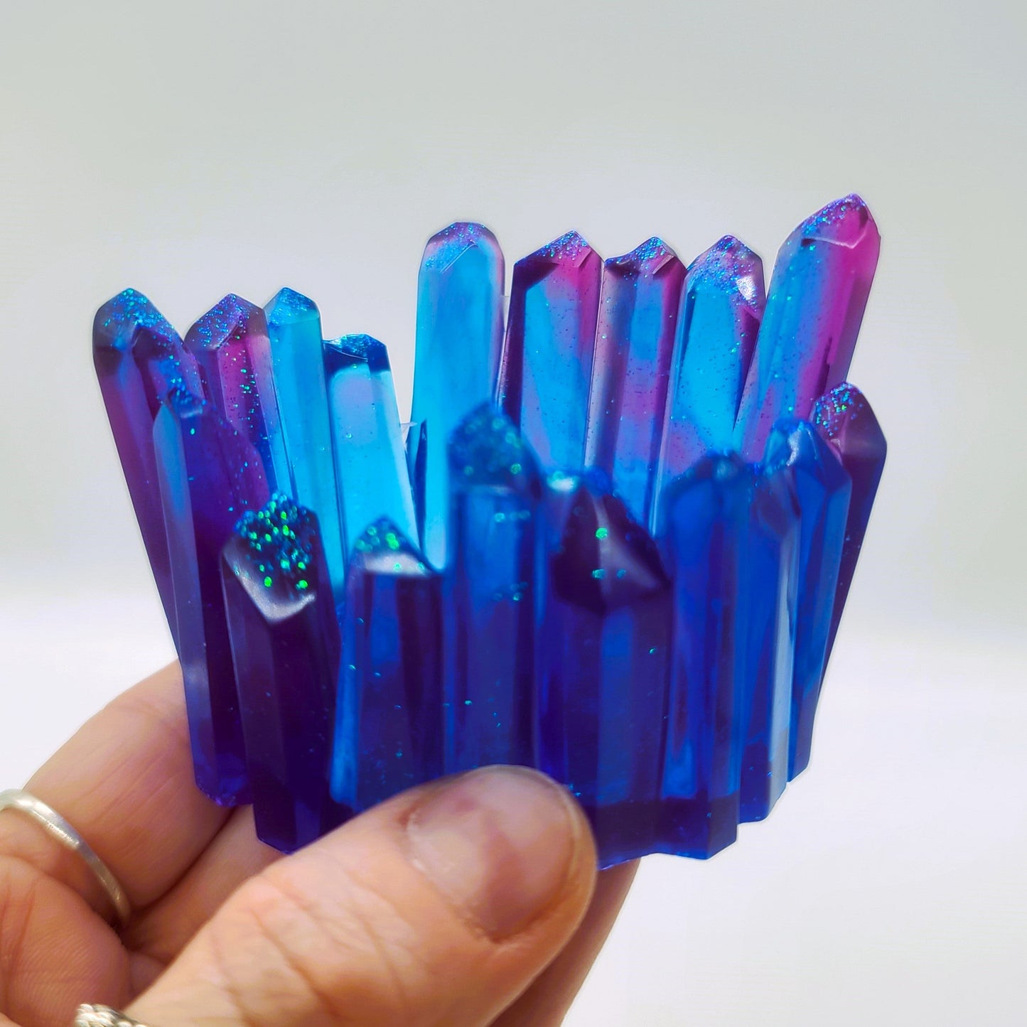 Crystal / Quartz Tealight Candle Holder - Eco-Friendly Resin